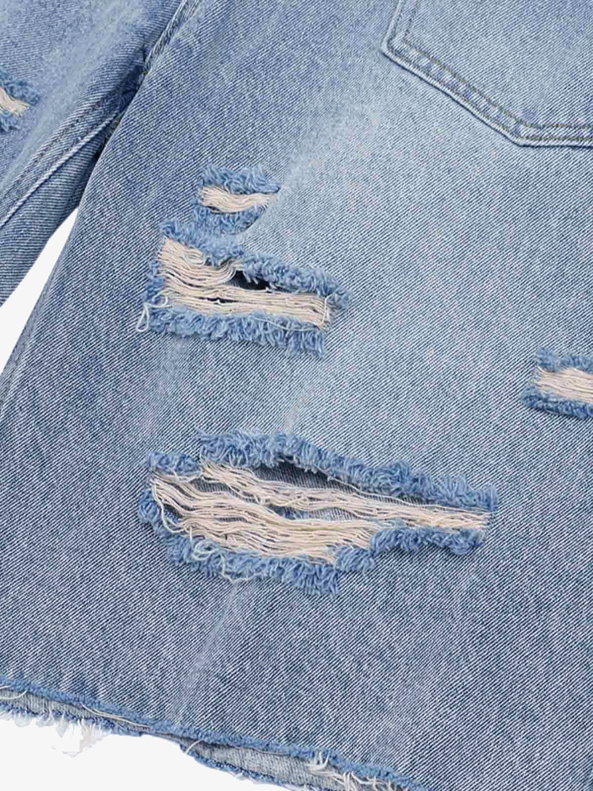 Ripped Denim Distressed Suit - 2460 - Image 32