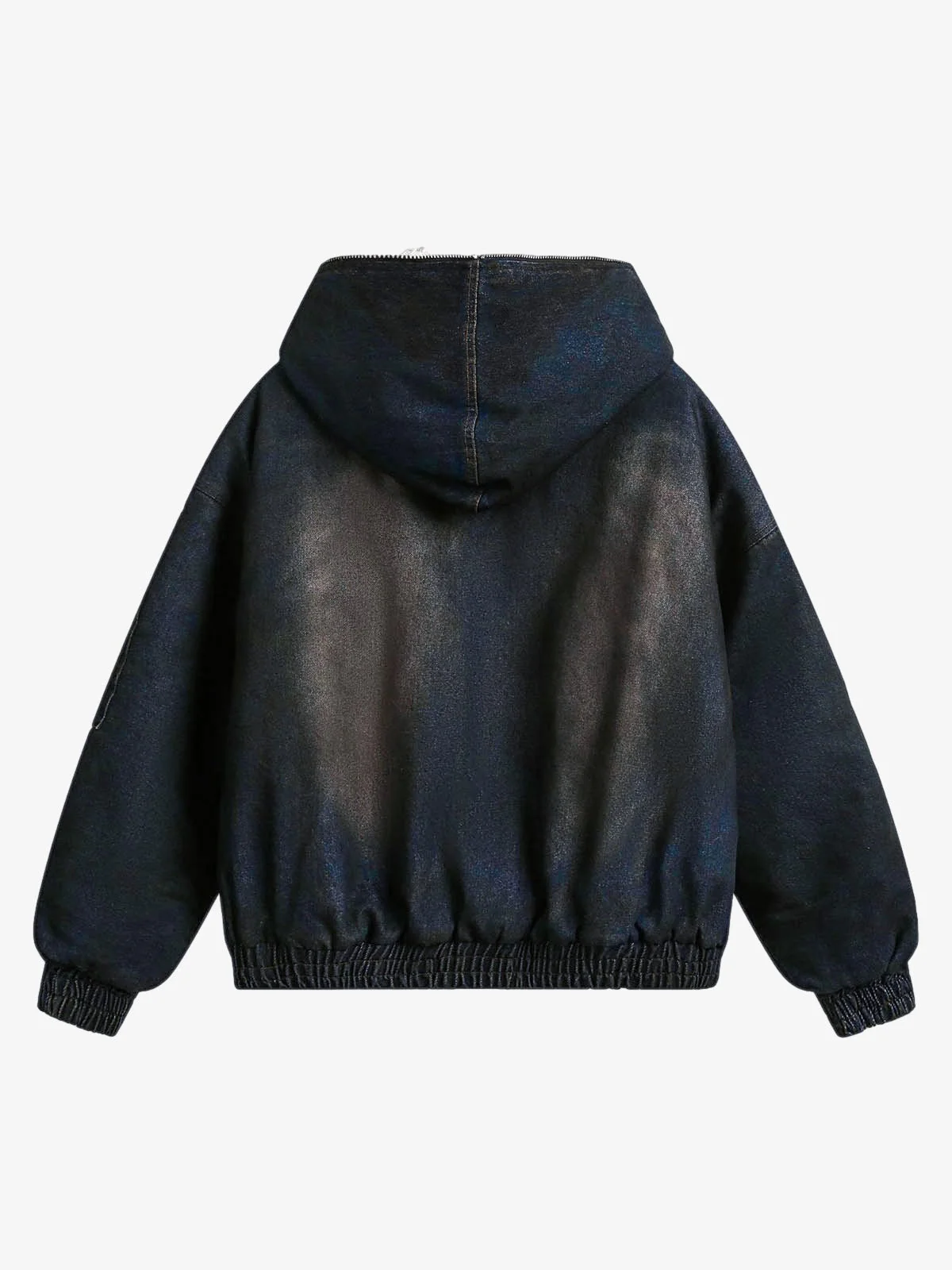 Cotton Washed Fur Hooded Jacket - 2265 - Image 8