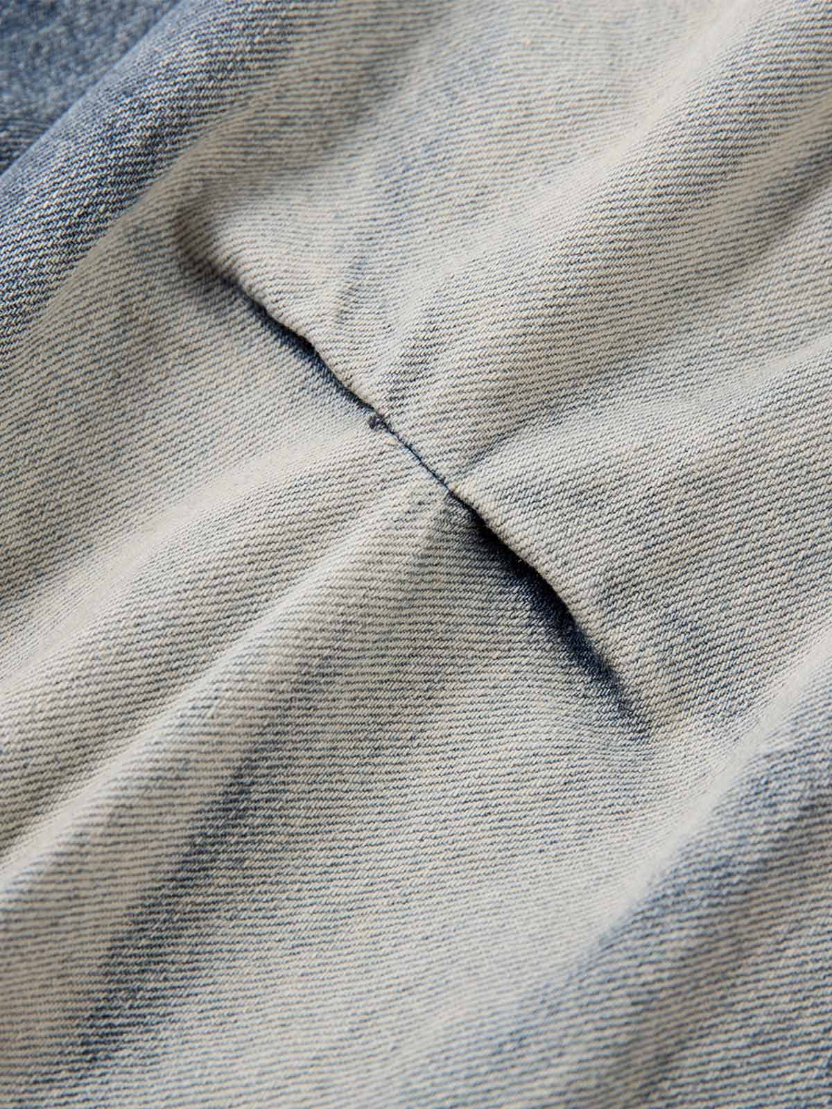 Distressed Washed Pleated Jeans - Image 12