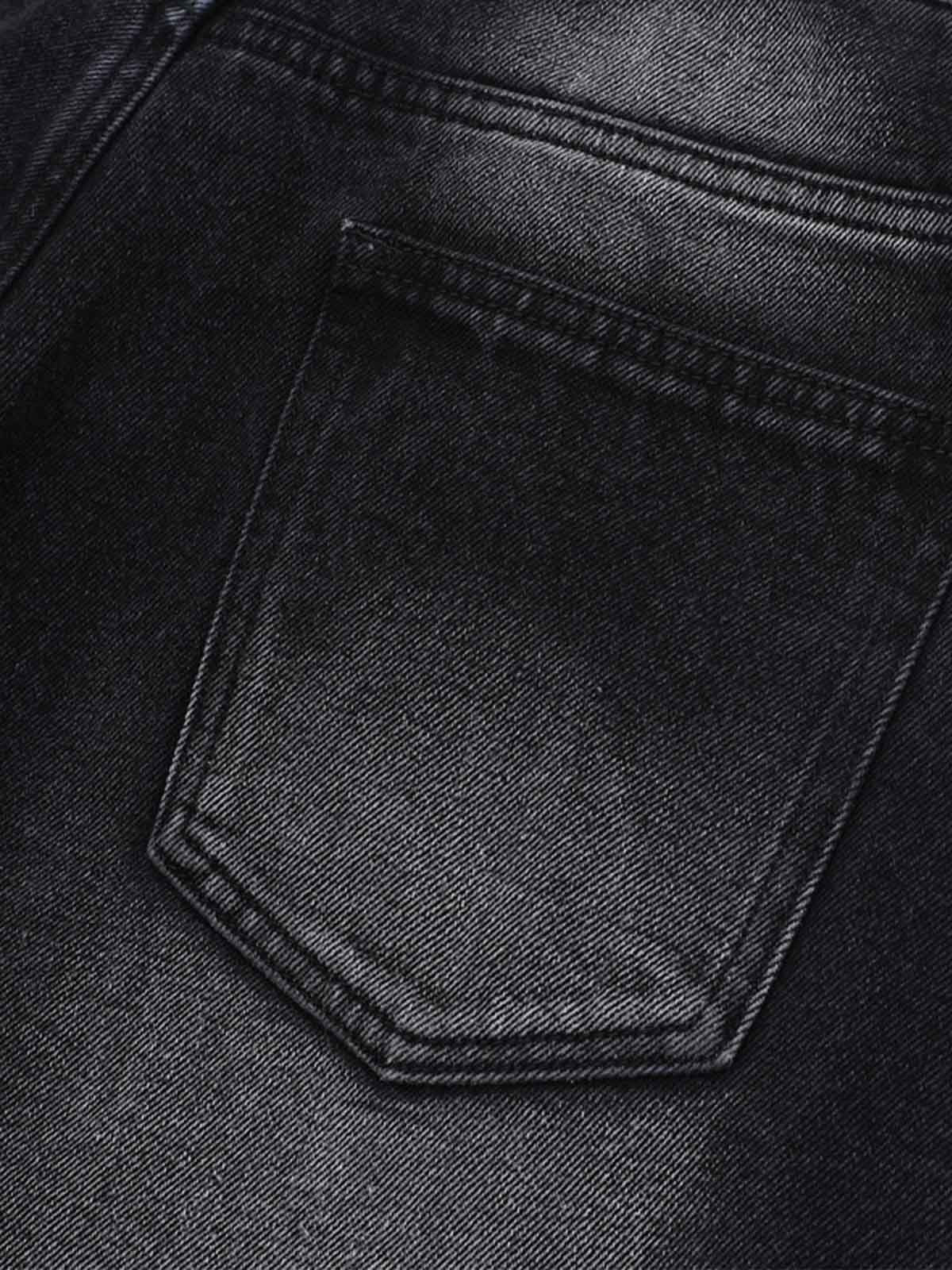 Distressed Washed Workwear Denim Shirt And Jorts Set - Image 21