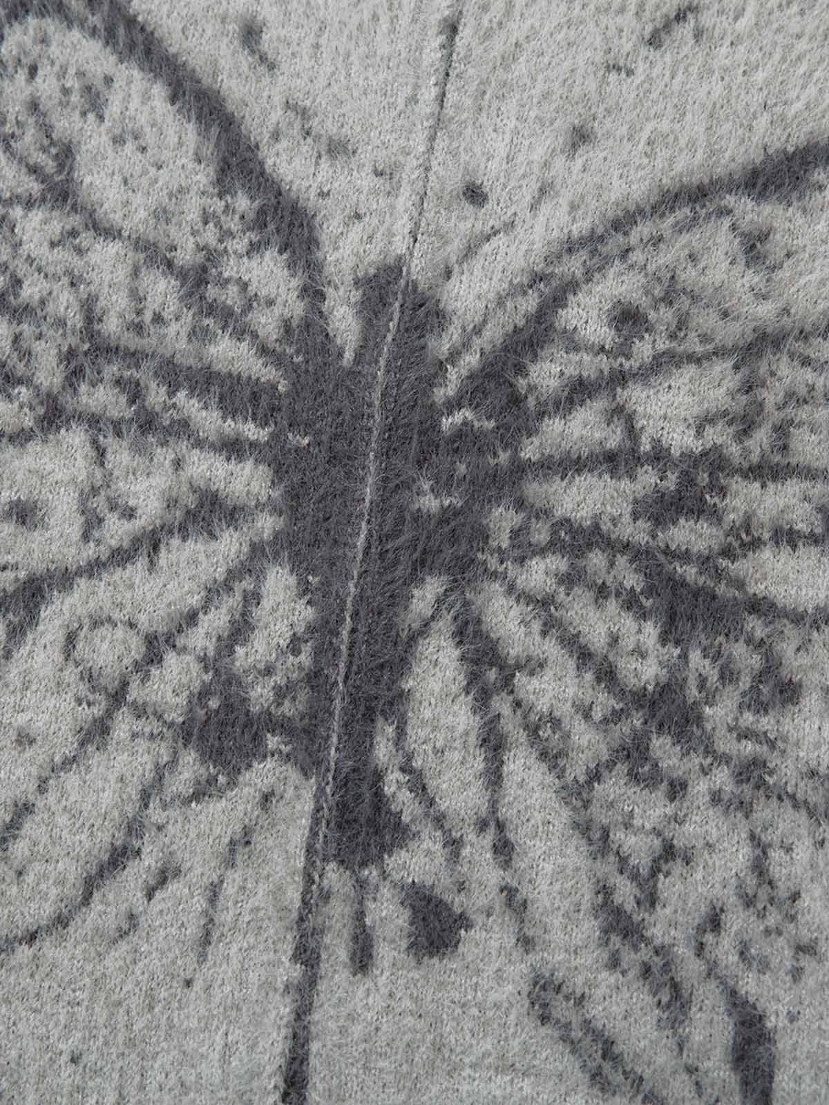 Thesupermade Butterfly Jacquard Knit Mock Neck Sweater - Image 4
