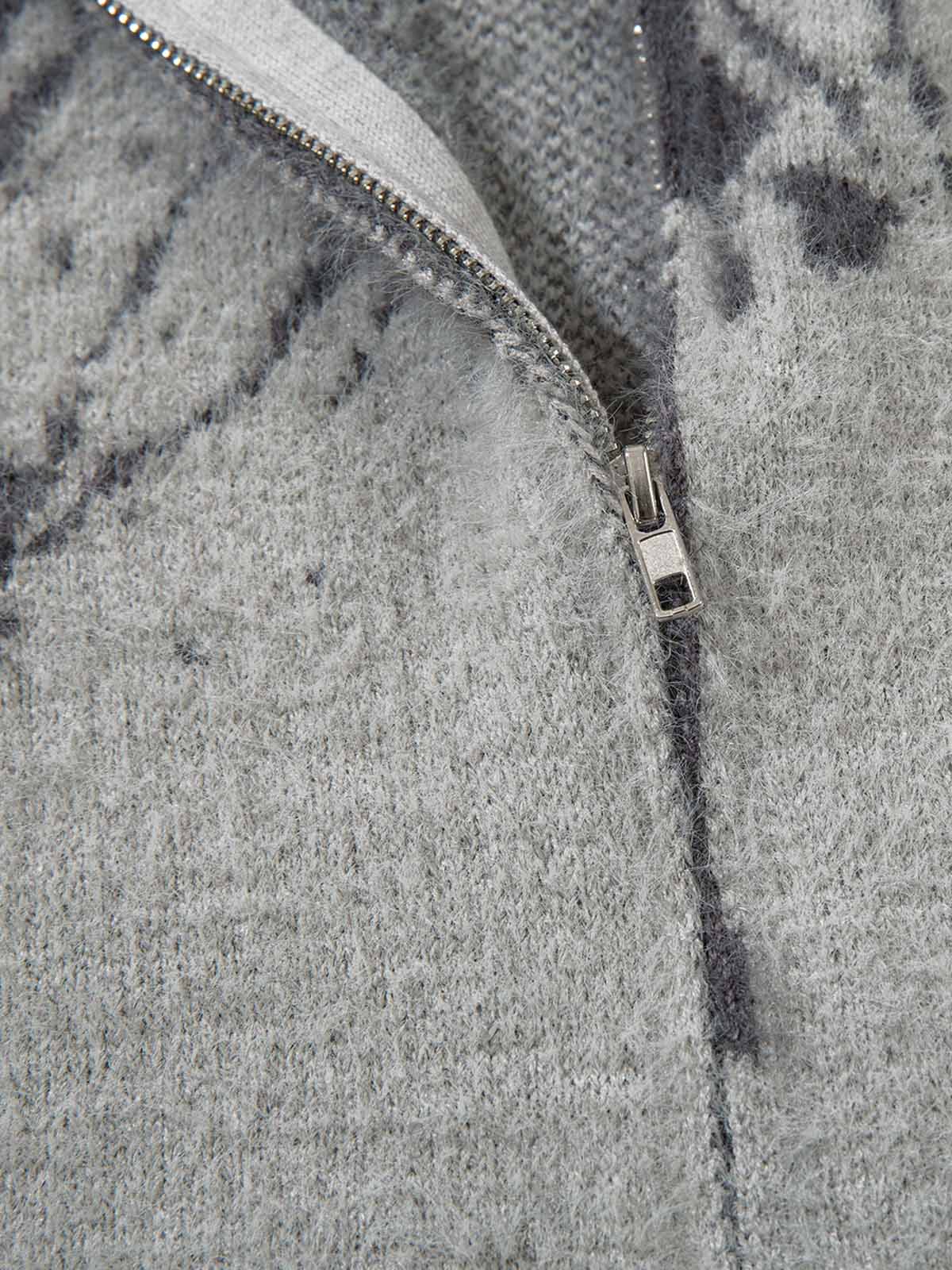 Thesupermade Butterfly Jacquard Knit Mock Neck Sweater - Image 5