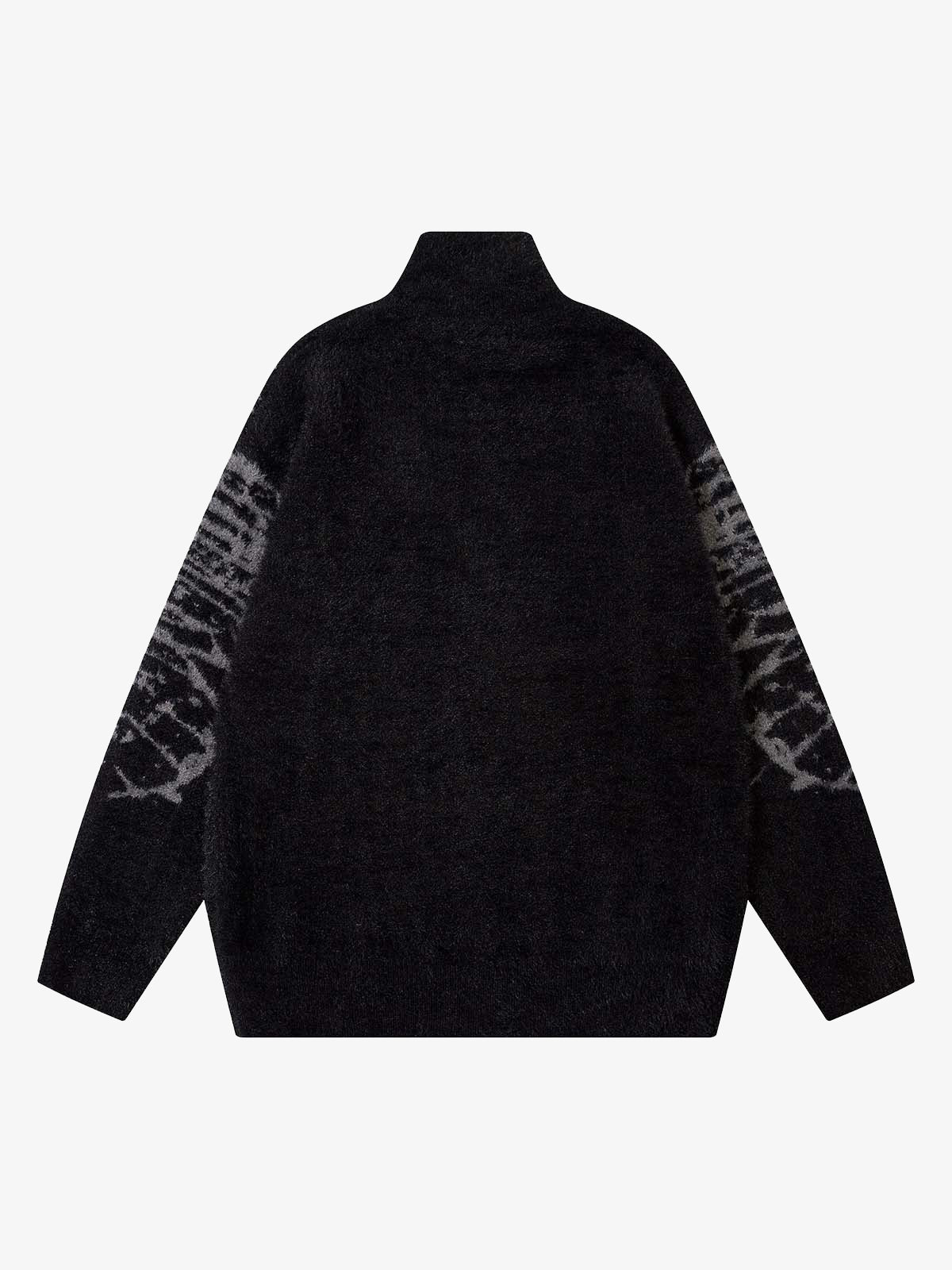 Thesupermade Butterfly Jacquard Knit Mock Neck Sweater - Image 7