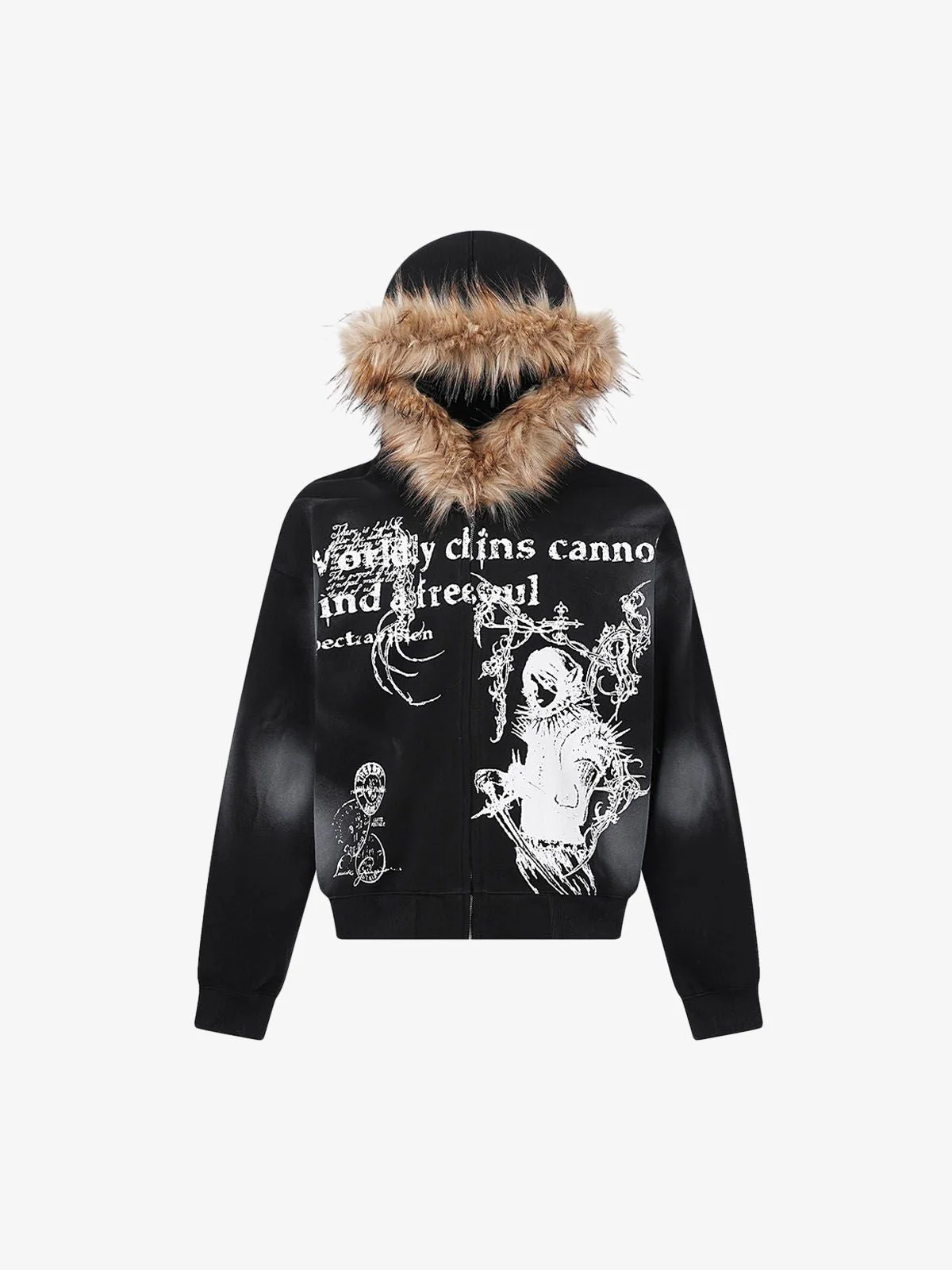 Supermade × Mortemartt Graphic Hooded Jacket- 2279 - Image 3