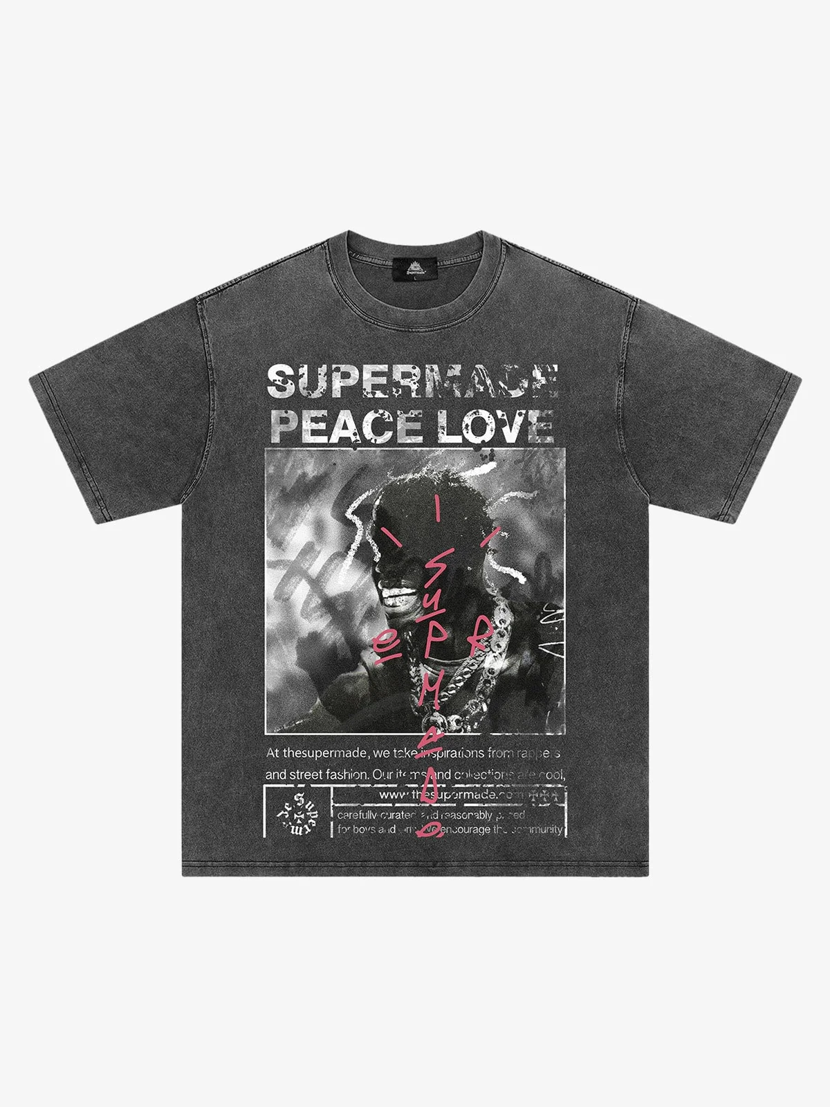 Thesupermade Gangsta Rapper Oversize Graphic T-shirt - 1990 - Image 15