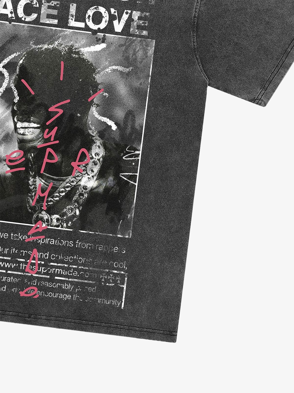 Thesupermade Gangsta Rapper Oversize Graphic T-shirt - 1990 - Image 19