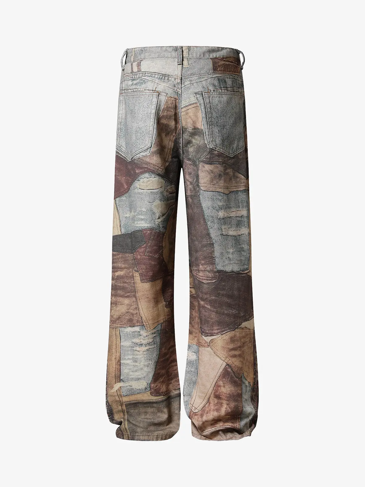 Thesupermade High Street Distressed Washed Printed Jeans - 2246 - Image 11