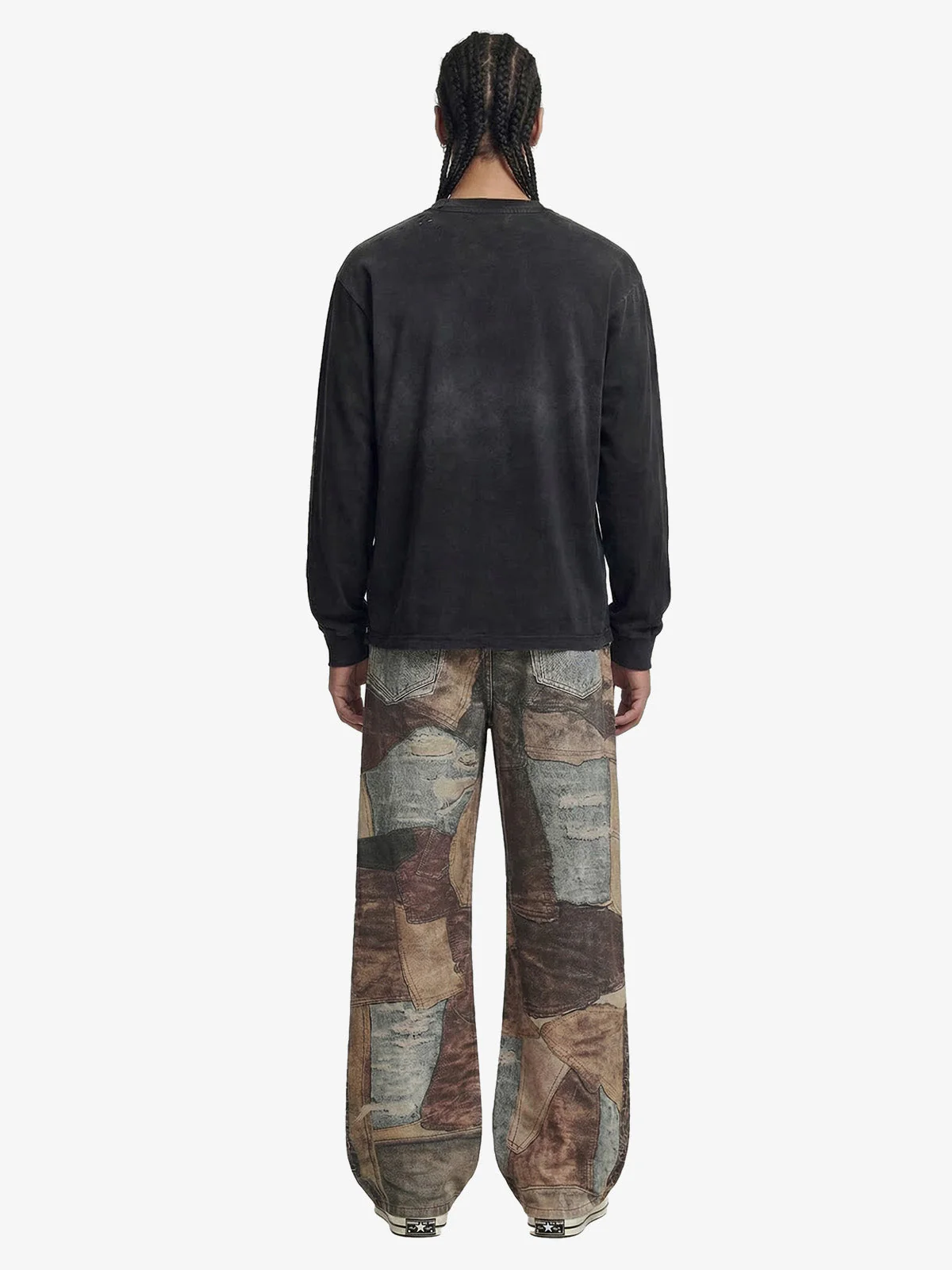 Thesupermade High Street Distressed Washed Printed Jeans - 2246 - Image 5