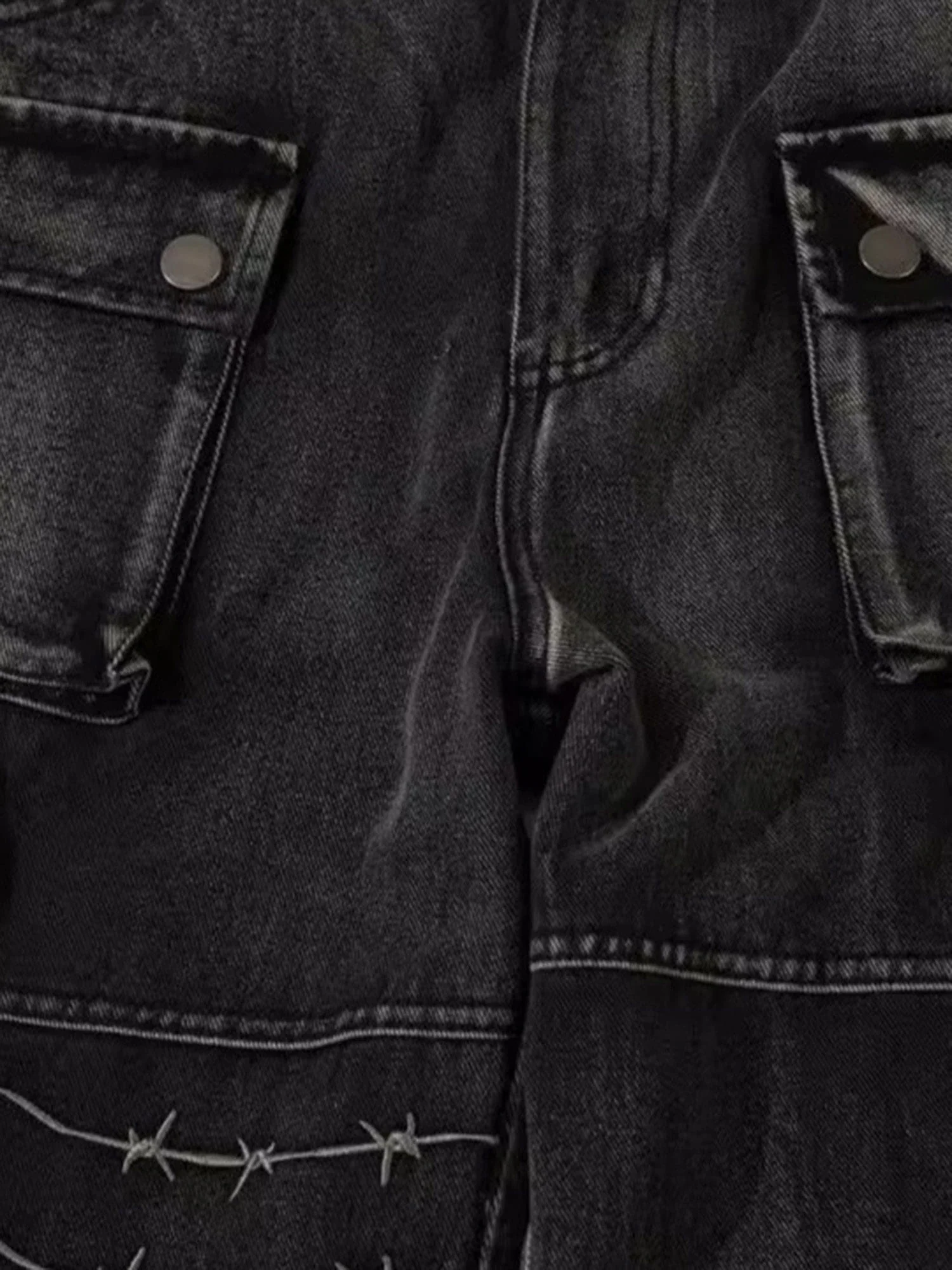 Thesupermade High Street Embroidery Hip-Hop Jeans - 2122 - Image 10