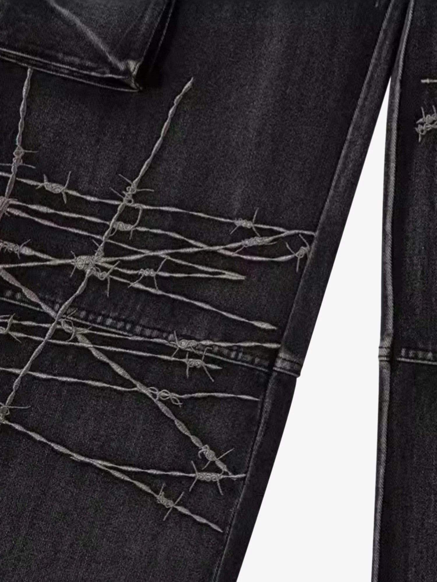 Thesupermade High Street Embroidery Hip-Hop Jeans - 2122 - Image 12