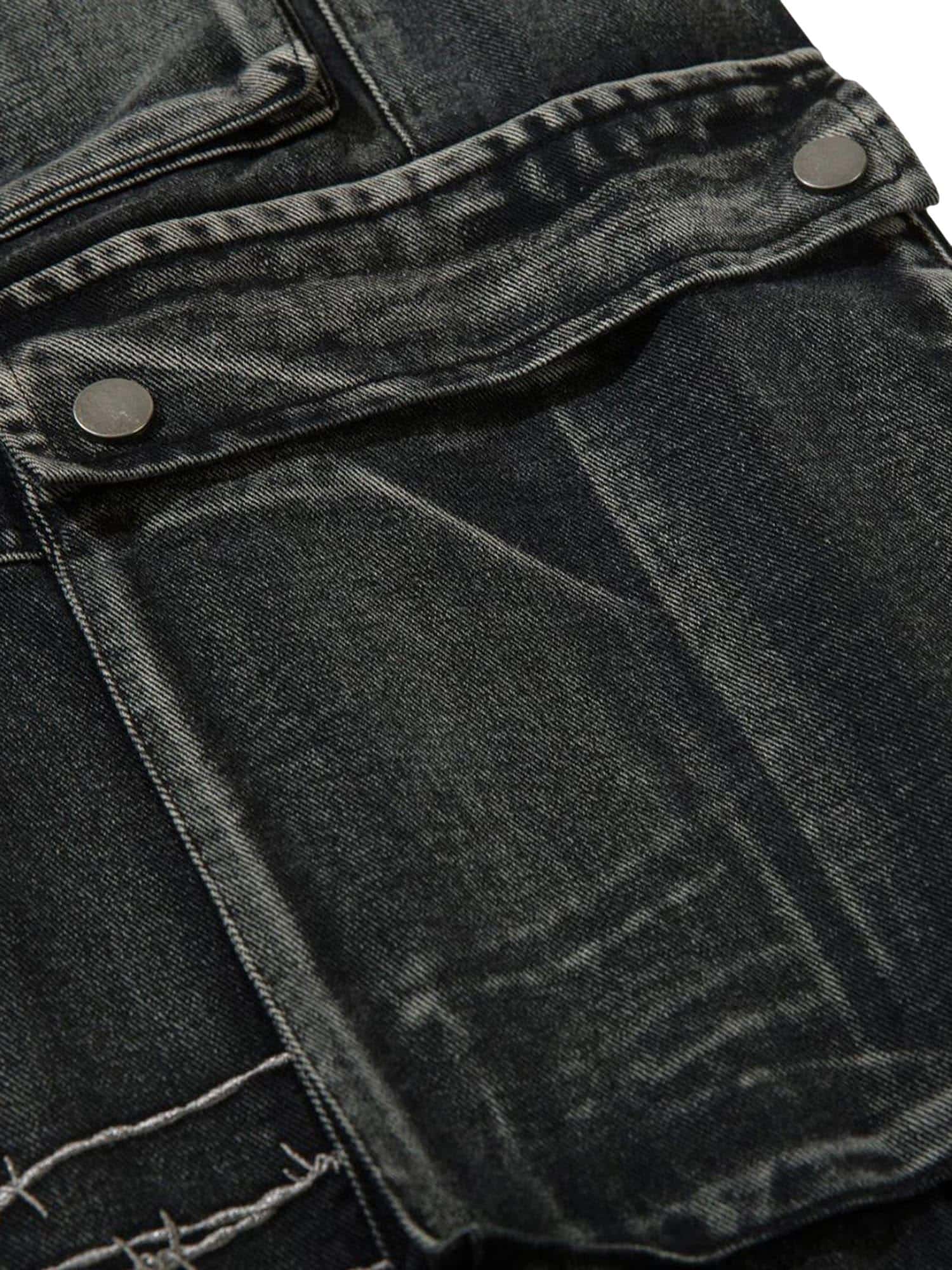 Thesupermade High Street Embroidery Hip-Hop Jeans - 2122 - Image 13