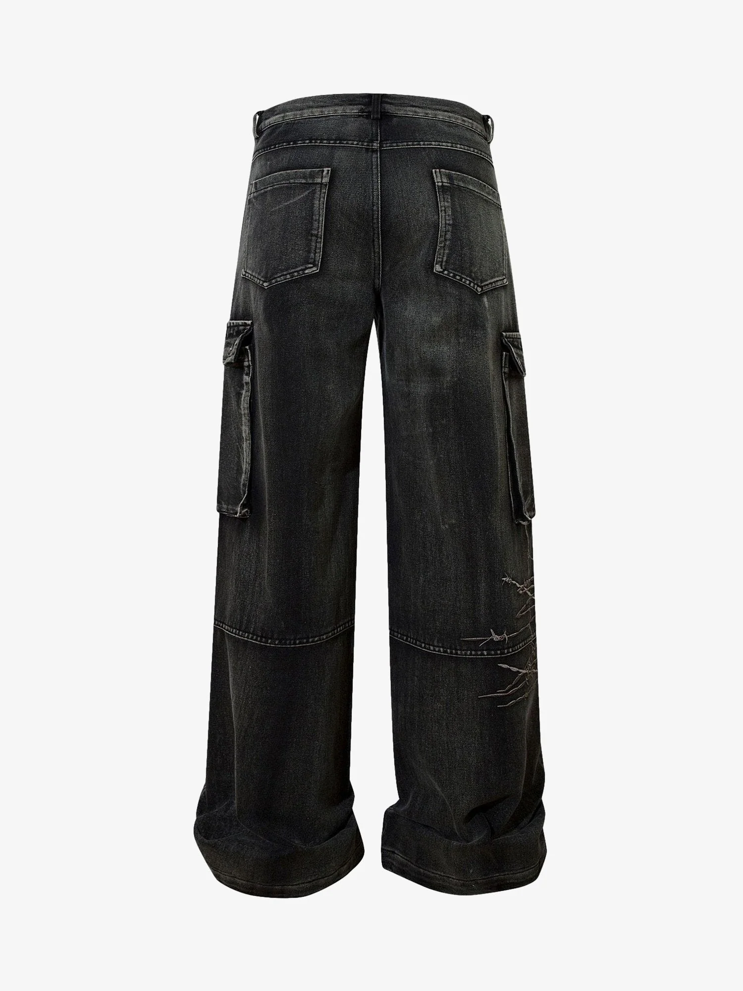 Thesupermade High Street Embroidery Hip-Hop Jeans - 2122 - Image 3