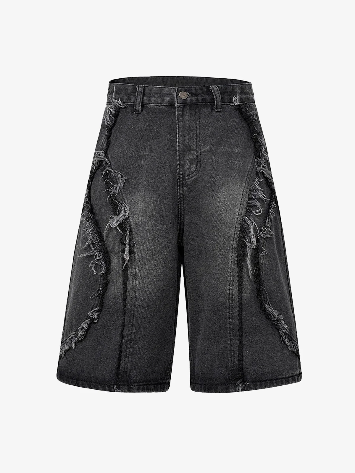Thesupermade High Street Washed Distressed Denim Shorts - 2100 - Image 5