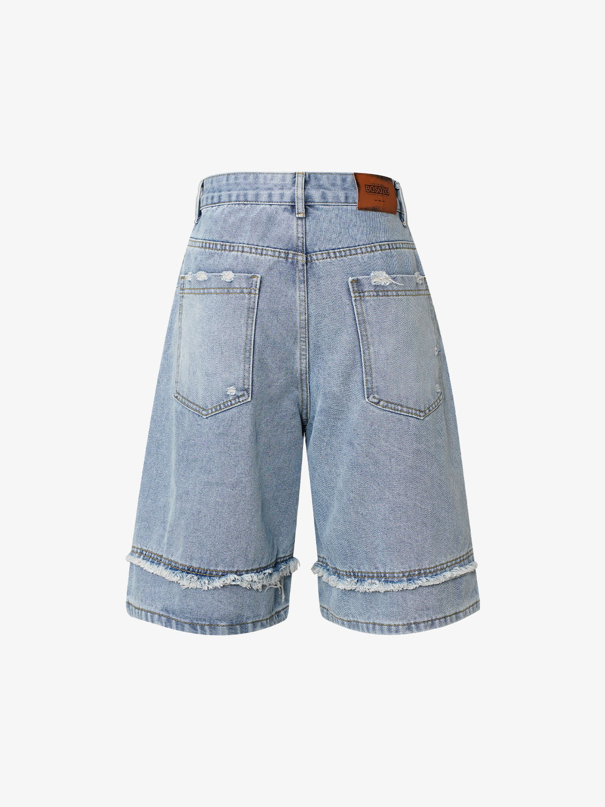 Thesupermade High Street Washed Distressed Denim Shorts - 2100 - Image 7
