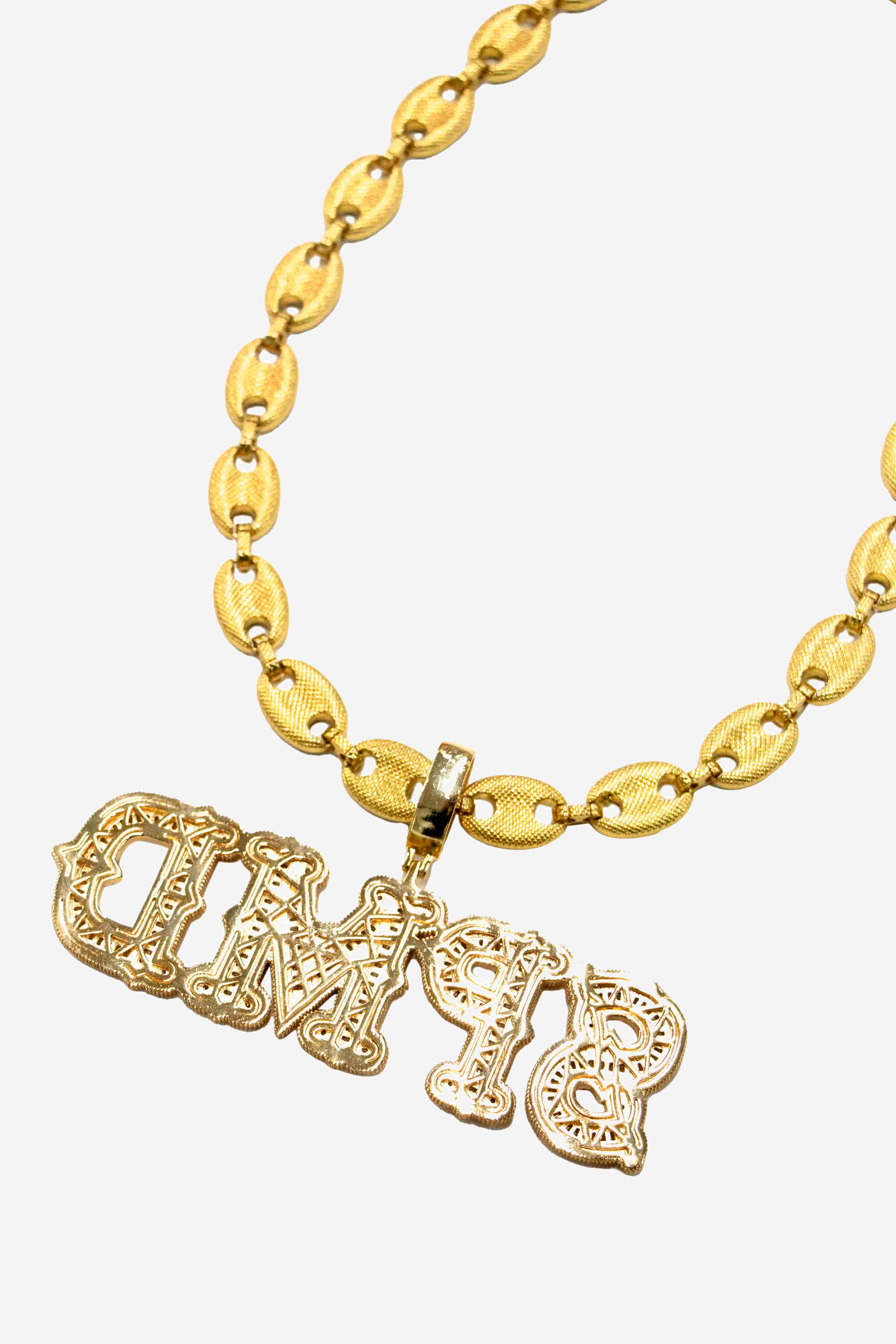 Thesupermade Hip-hop Diamond Letter Necklace - 2229 - Image 3