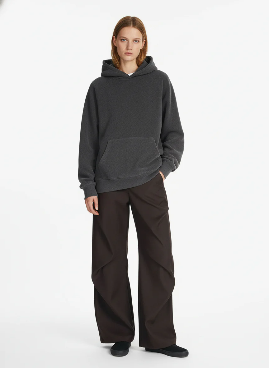 Woven Retro Cleanfit Pleated Drape Pants - Image 6