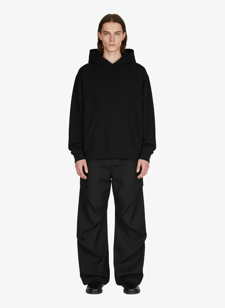 Woven Retro Cleanfit Pleated Drape Pants - Image 8