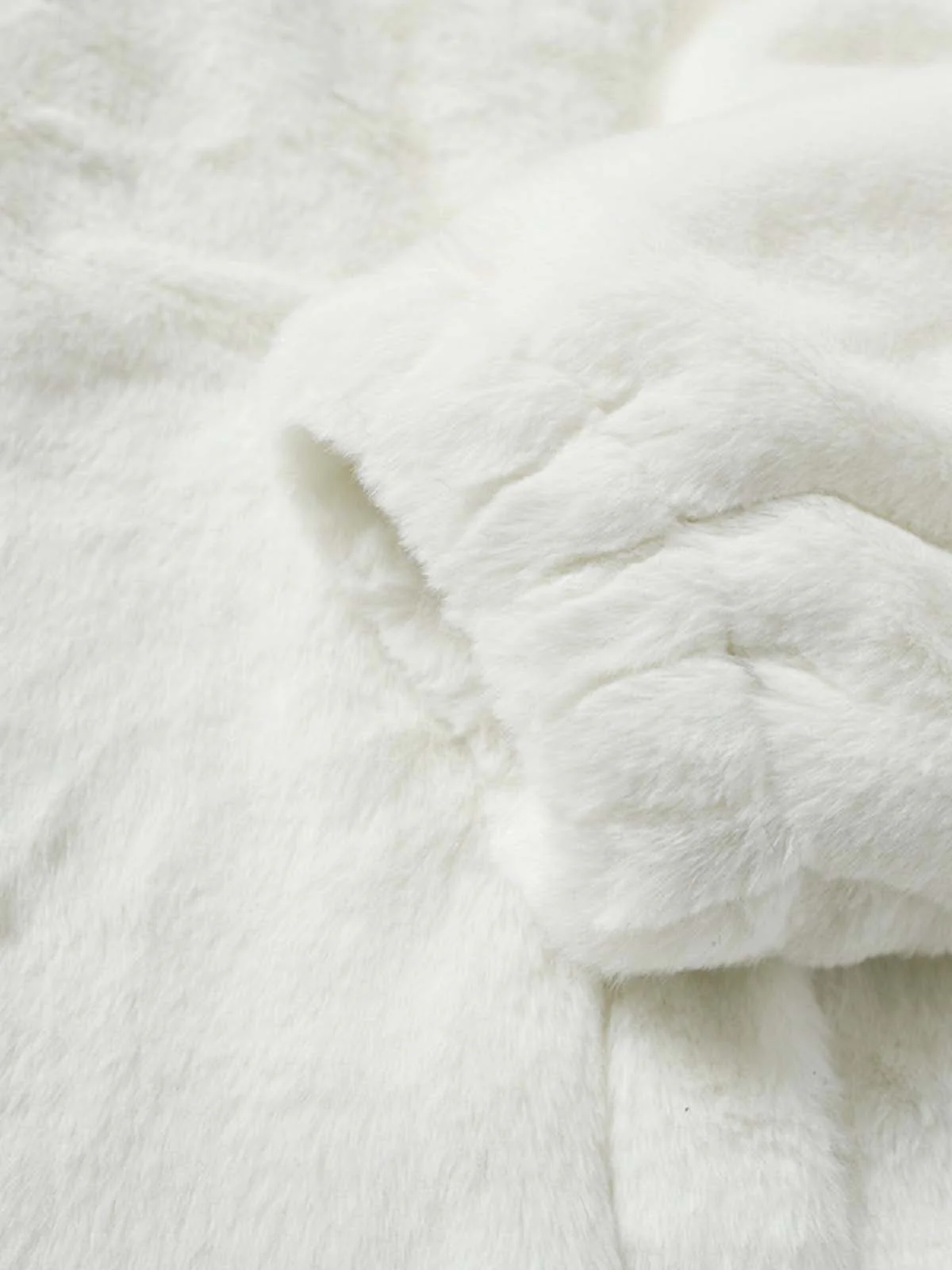 Thesupermade Hip-hop Letter Stand Collar Fur Jacket - 1908 - Image 5