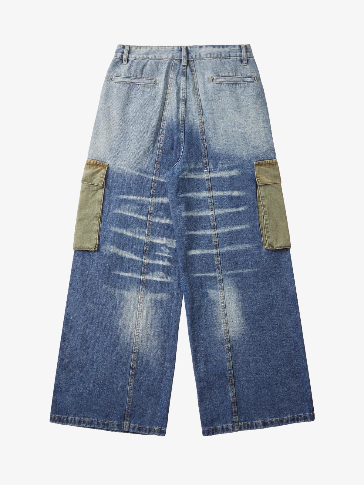 Thesupermade Homemade Large Pocket Cargo Jeans - Image 2