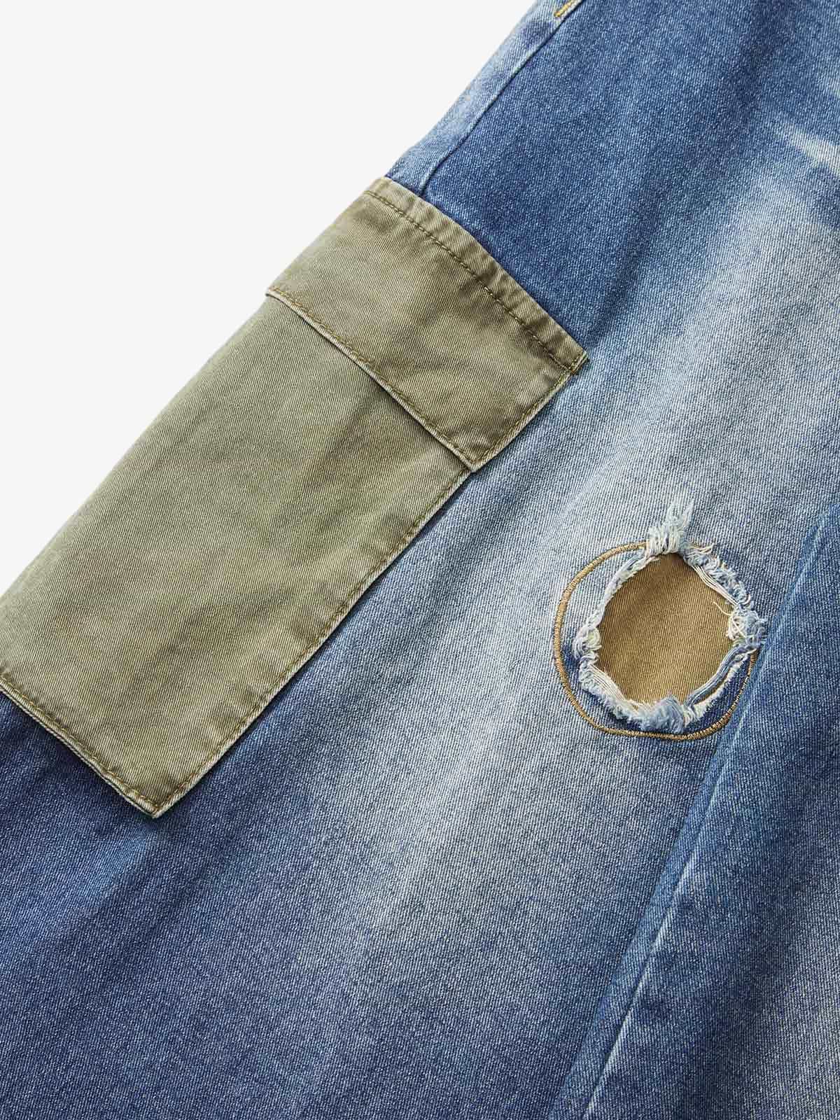Thesupermade Homemade Large Pocket Cargo Jeans - Image 4