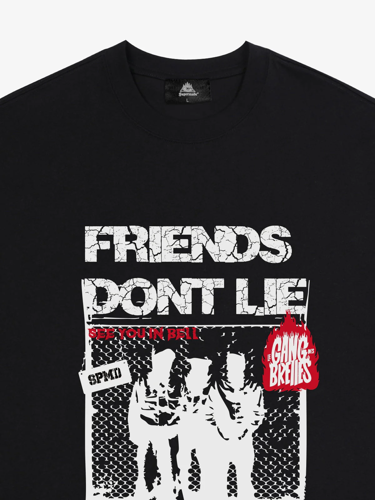 Original "Friends Don't Lie" Print T-Shirt - Image 3