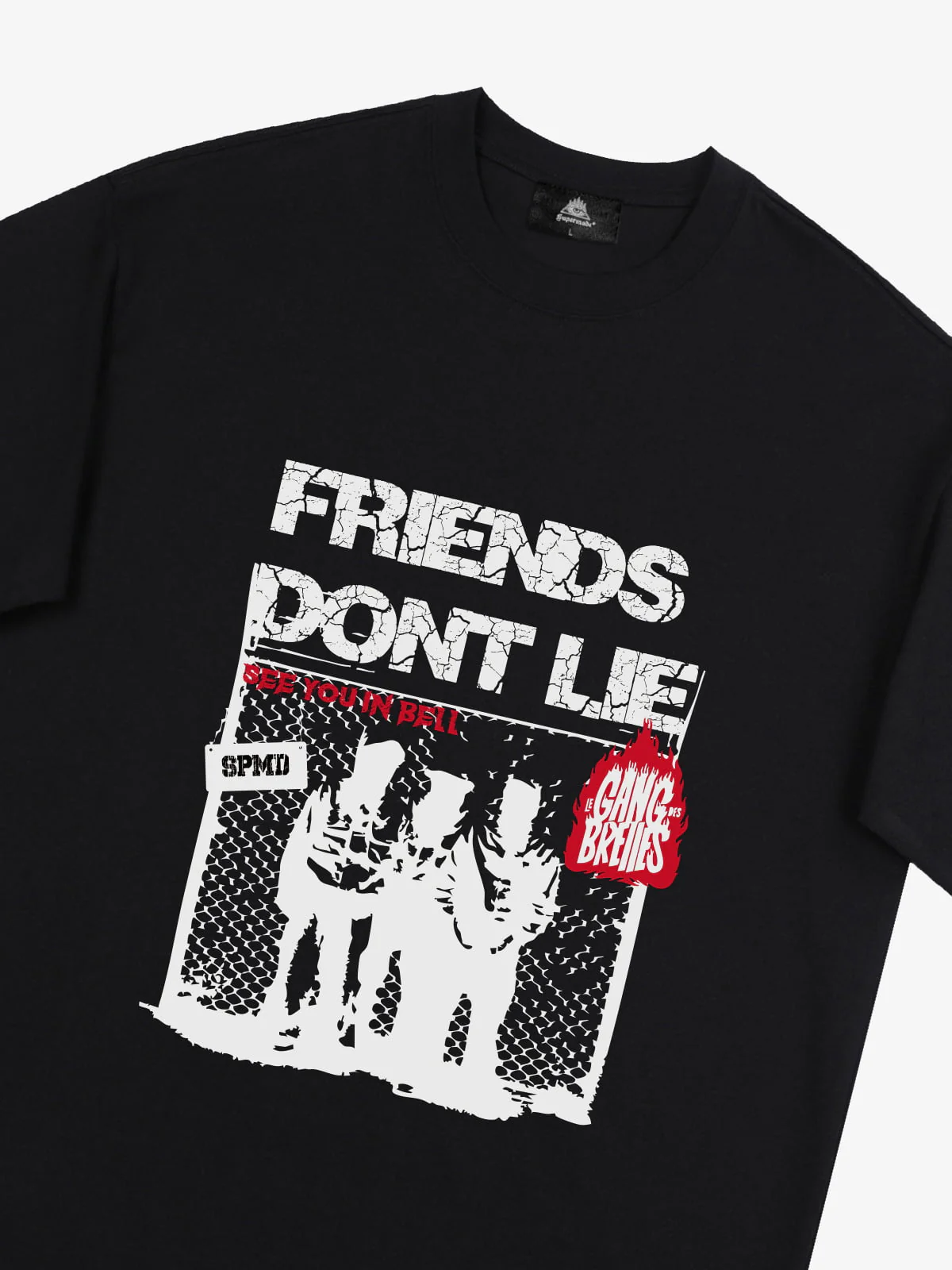 Original "Friends Don't Lie" Print T-Shirt - Image 4