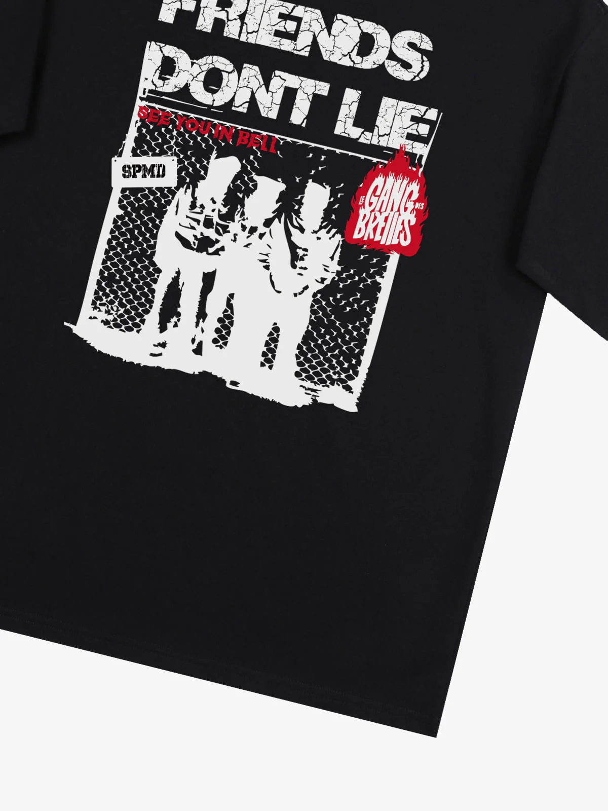 Original "Friends Don't Lie" Print T-Shirt - Image 5