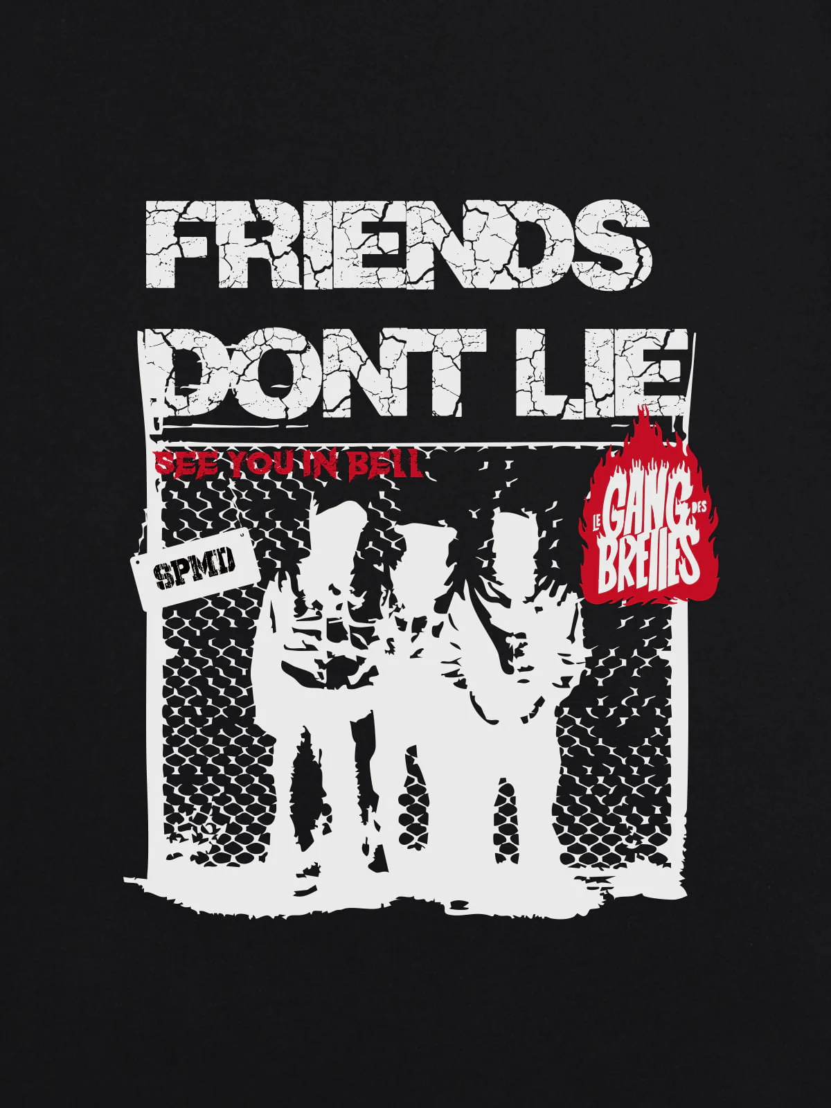 Original "Friends Don't Lie" Print T-Shirt - Image 8