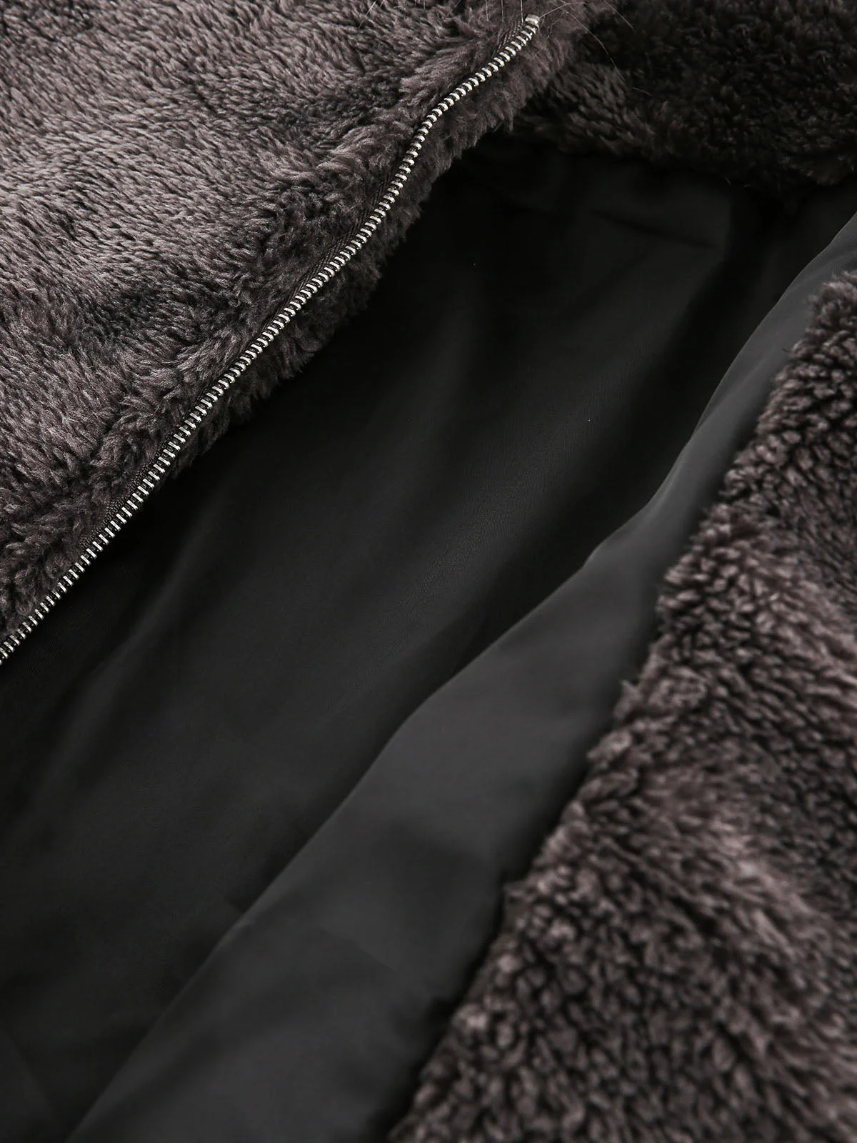 Thesupermade Fur Hooded Quilted Sherpa Jacket - 2304 - Image 14