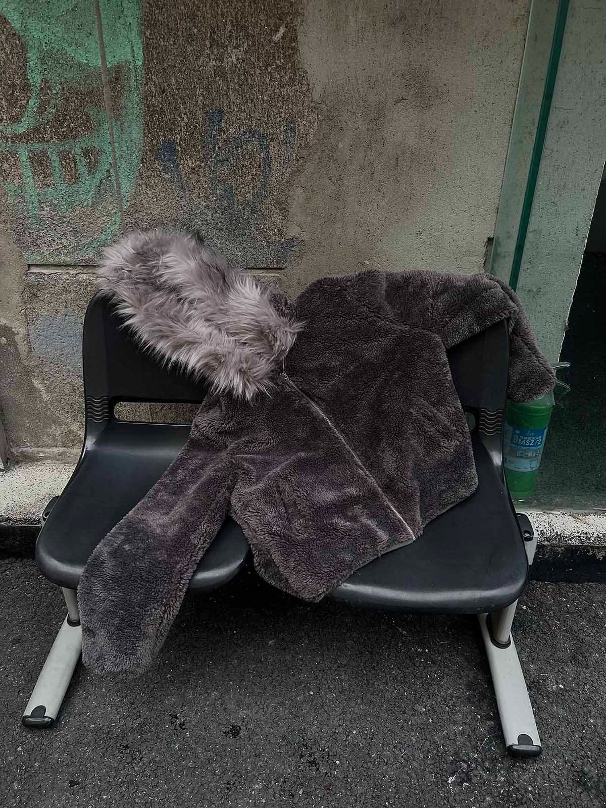 Thesupermade Fur Hooded Quilted Sherpa Jacket - 2304 - Image 9