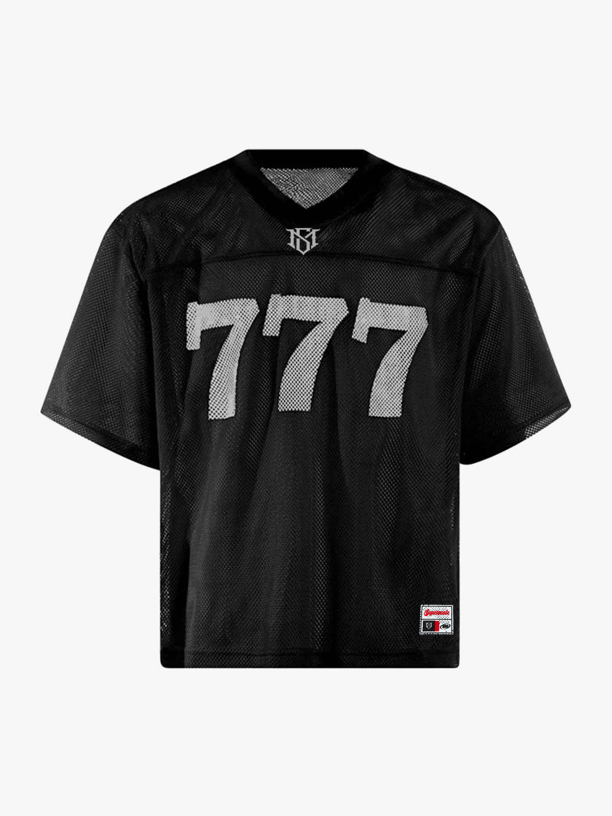 Jersey Letter Print Quick Dry V-neck T-shirt - 2389 - Image 2