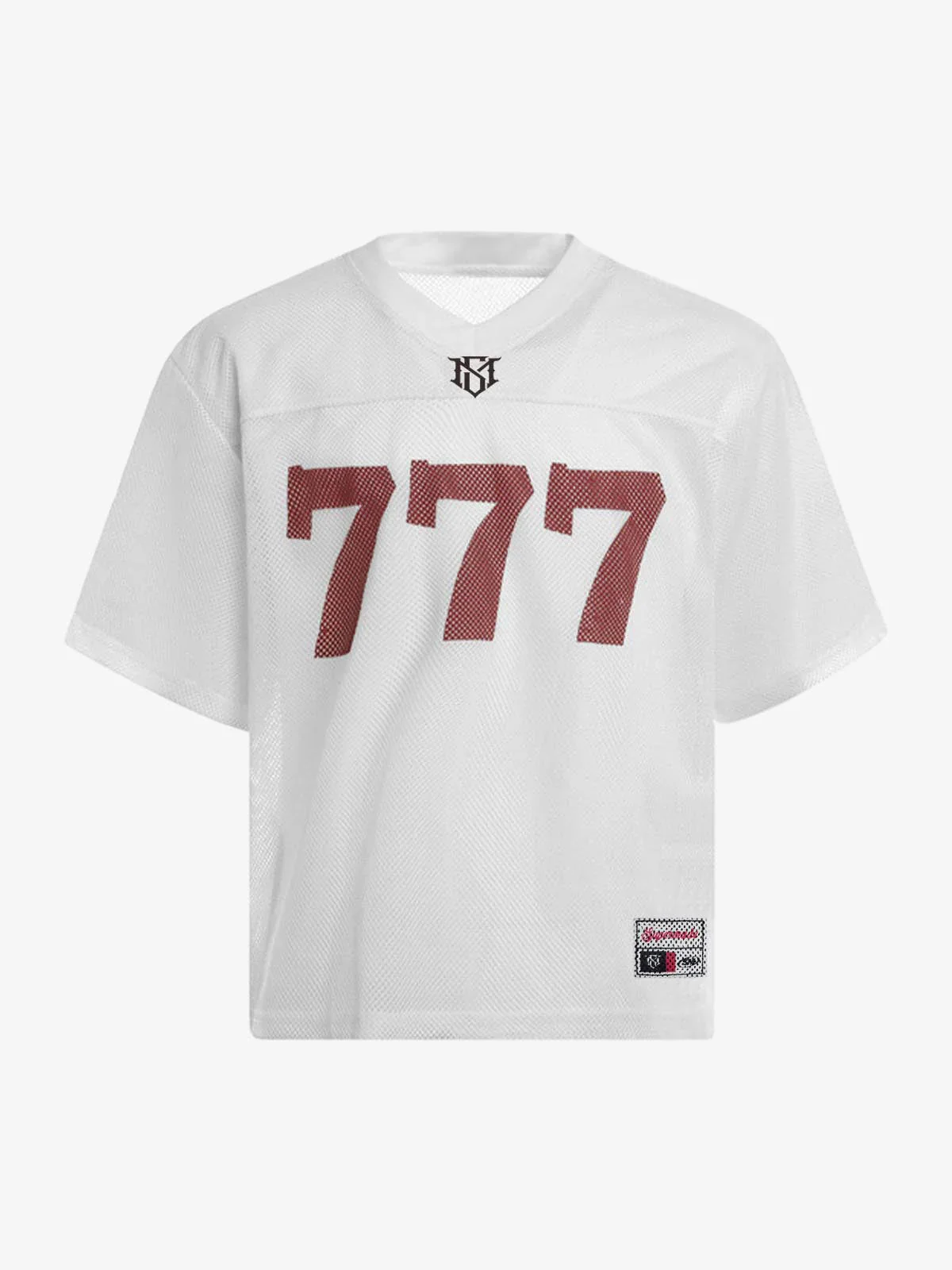 Jersey Letter Print Quick Dry V-neck T-shirt - 2389 - Image 8