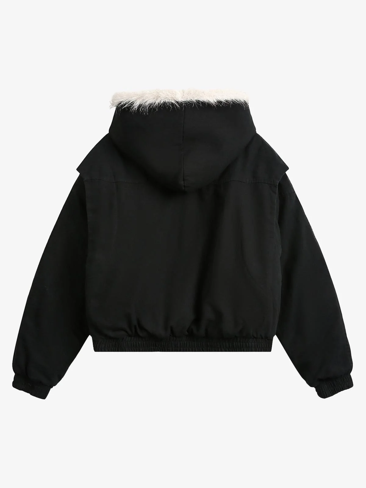 Spliced Fur Hooded Quilted Jacket - 2285 - Image 12