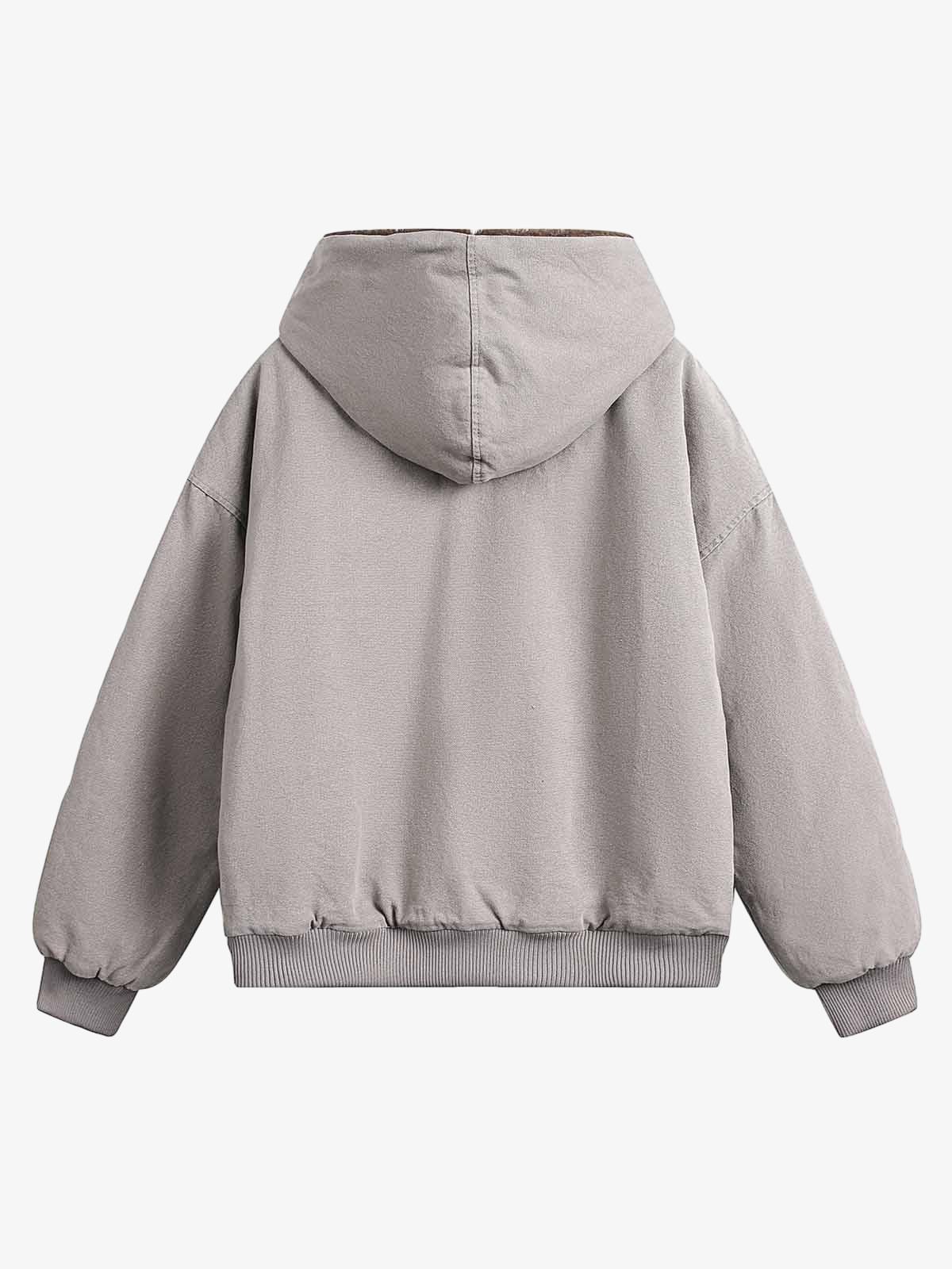 Thesupermade Fur Hooded Zip Up Quilted Jacket - 2510 - Image 9