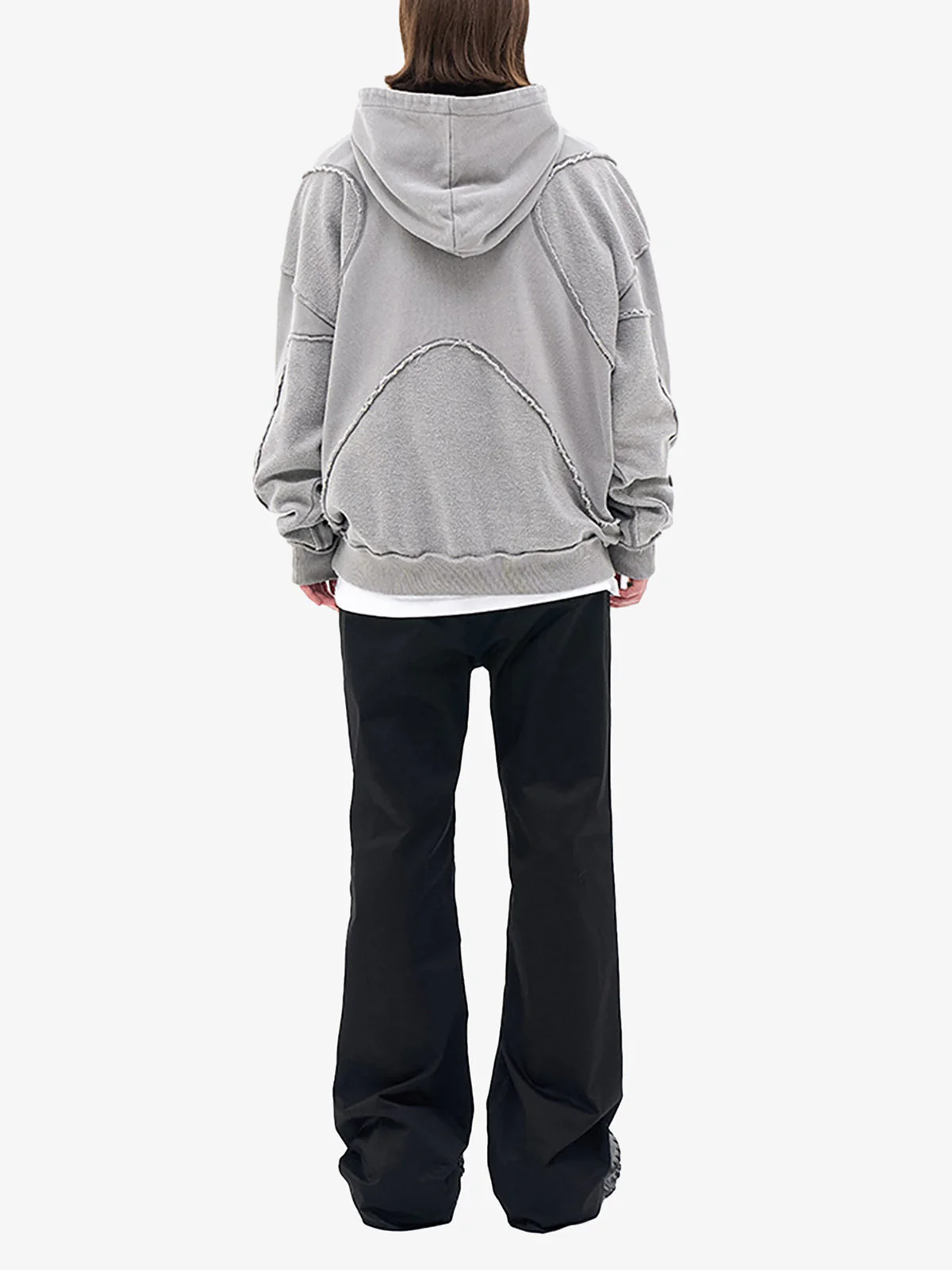 Thesupermade Washed Splicing Hoodie - 1985 - Image 4