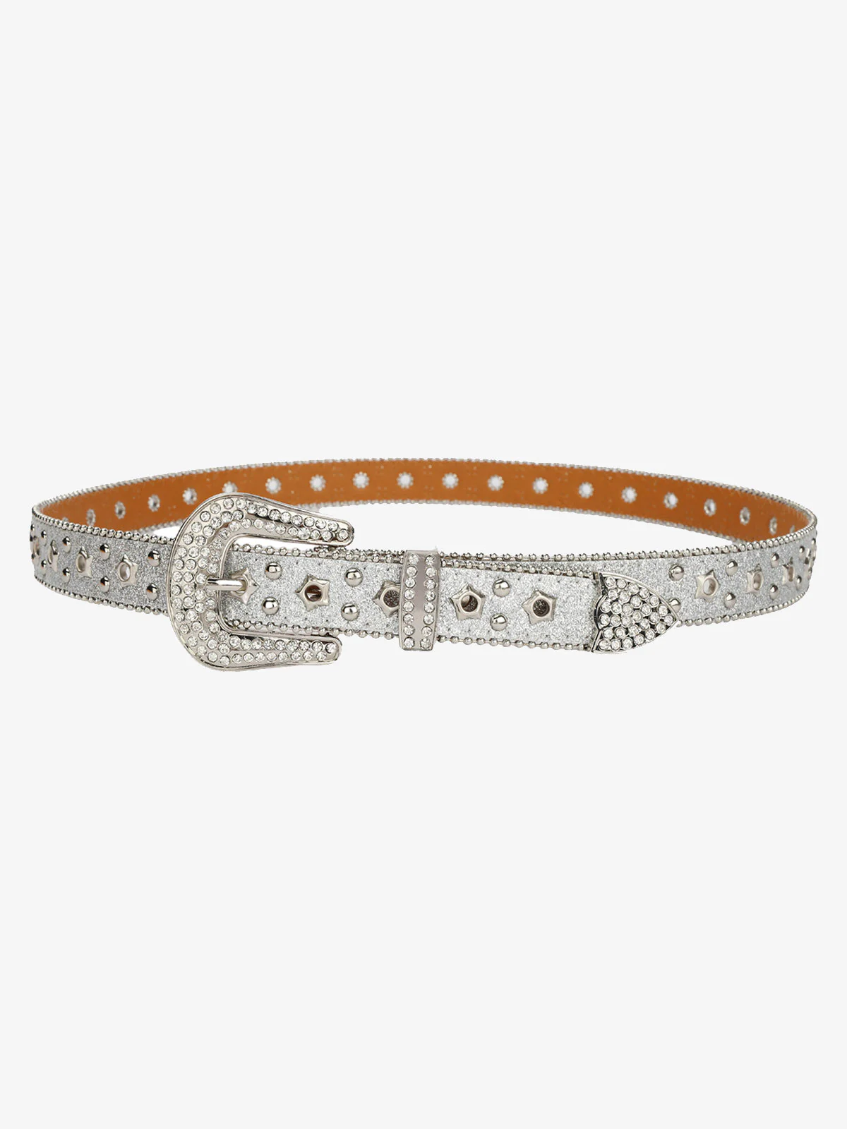 Sparkling Silver Rhinestone Embellishments Belt - 2446 - Image 4