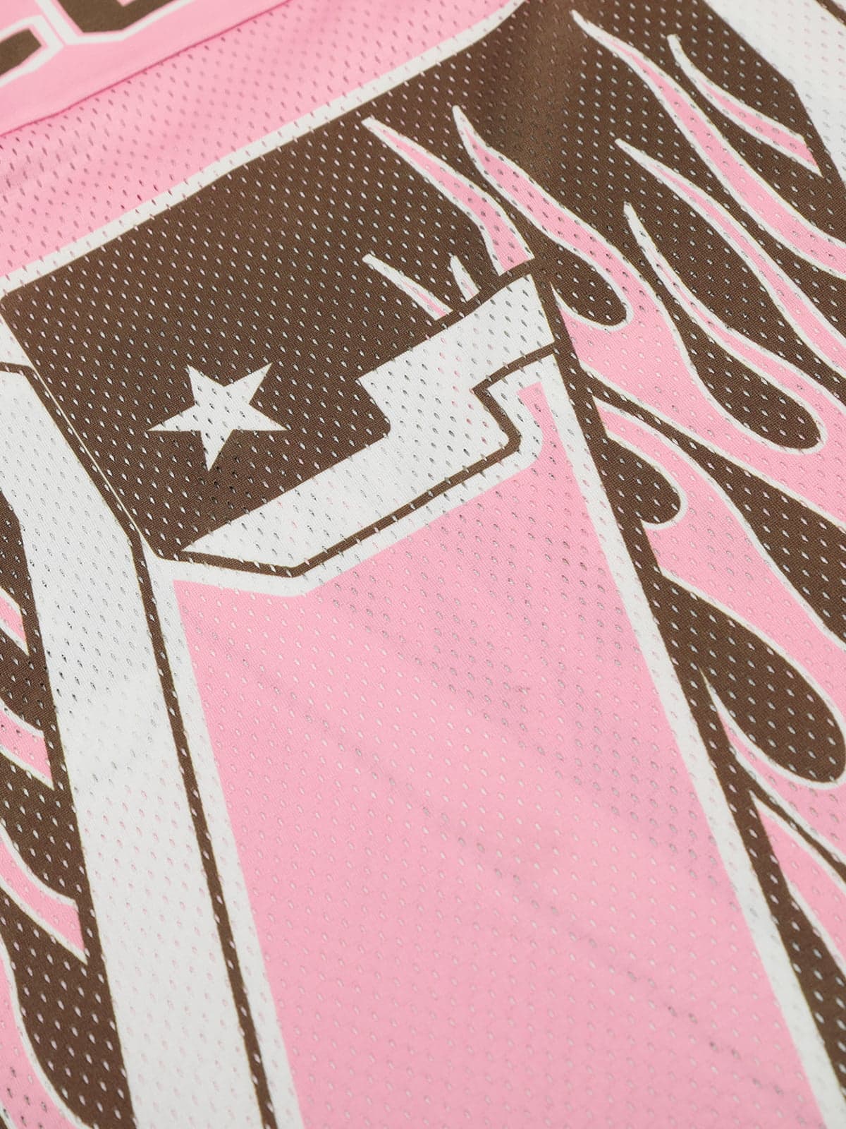 Pink Flame Print Jersey T-shirt - 2390 - Image 9