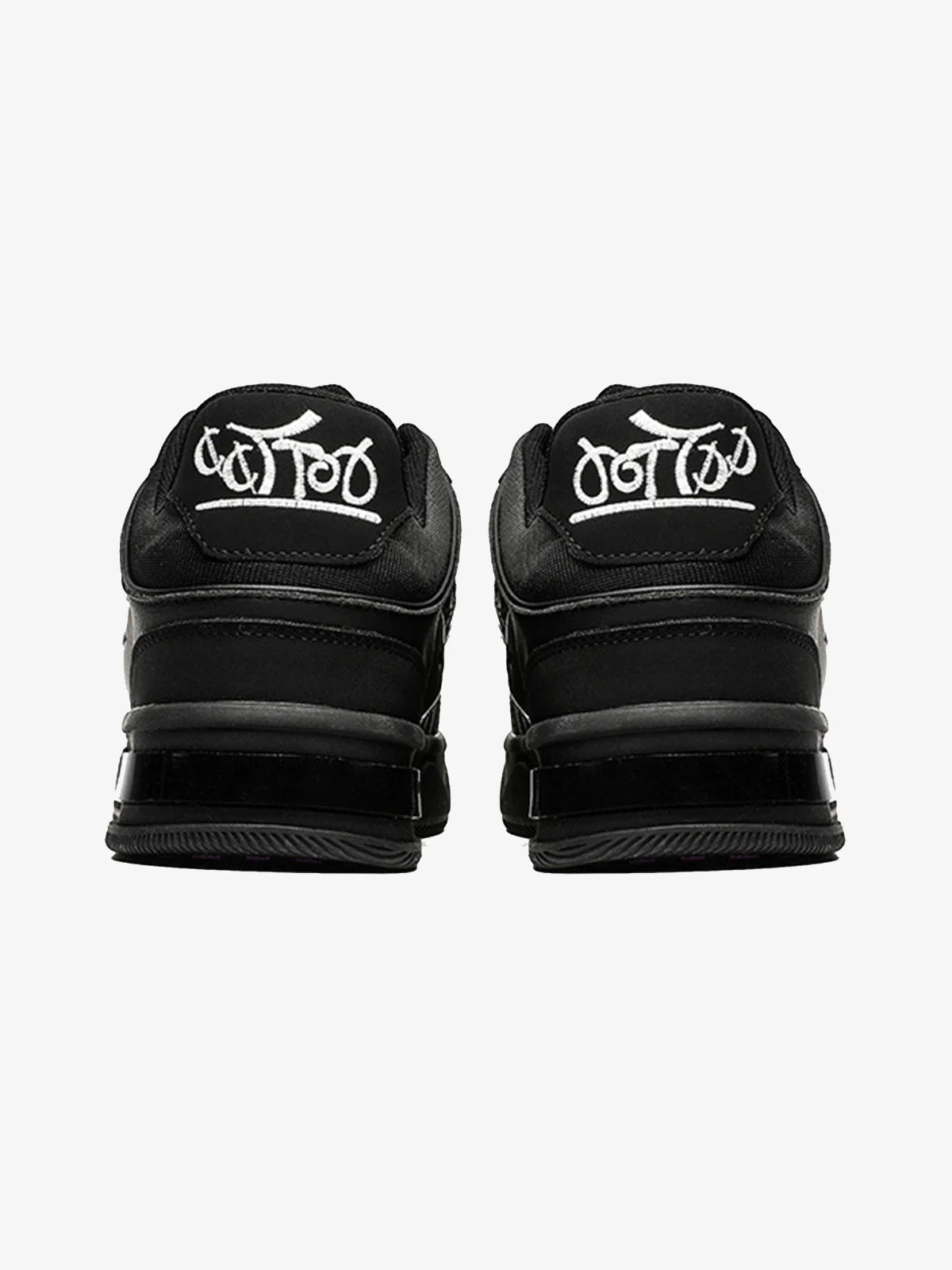 Dark Embroidered Letters Skate Shoes - Image 7