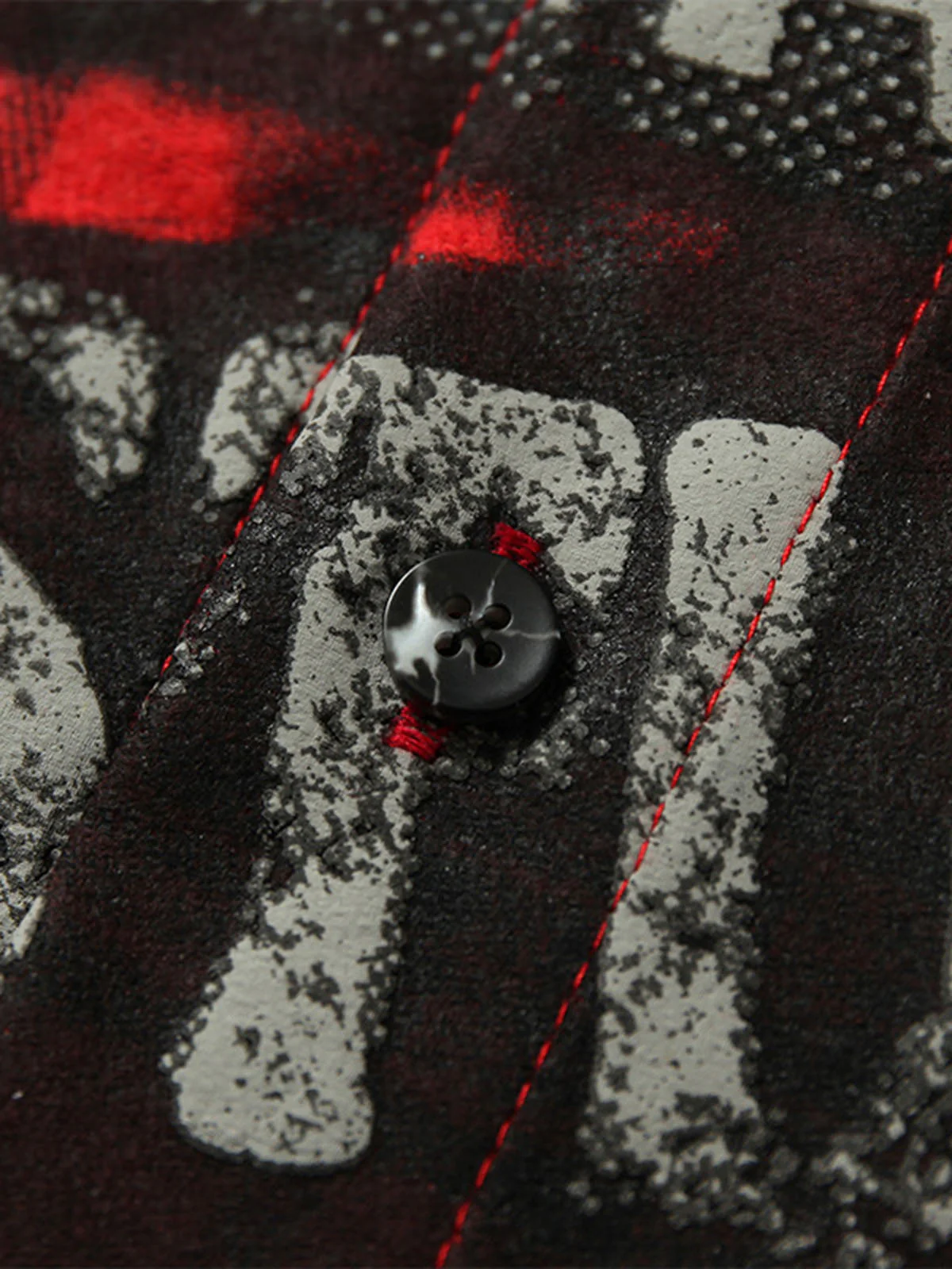 Street Creative Pin Print Plaid Shirt - Image 7