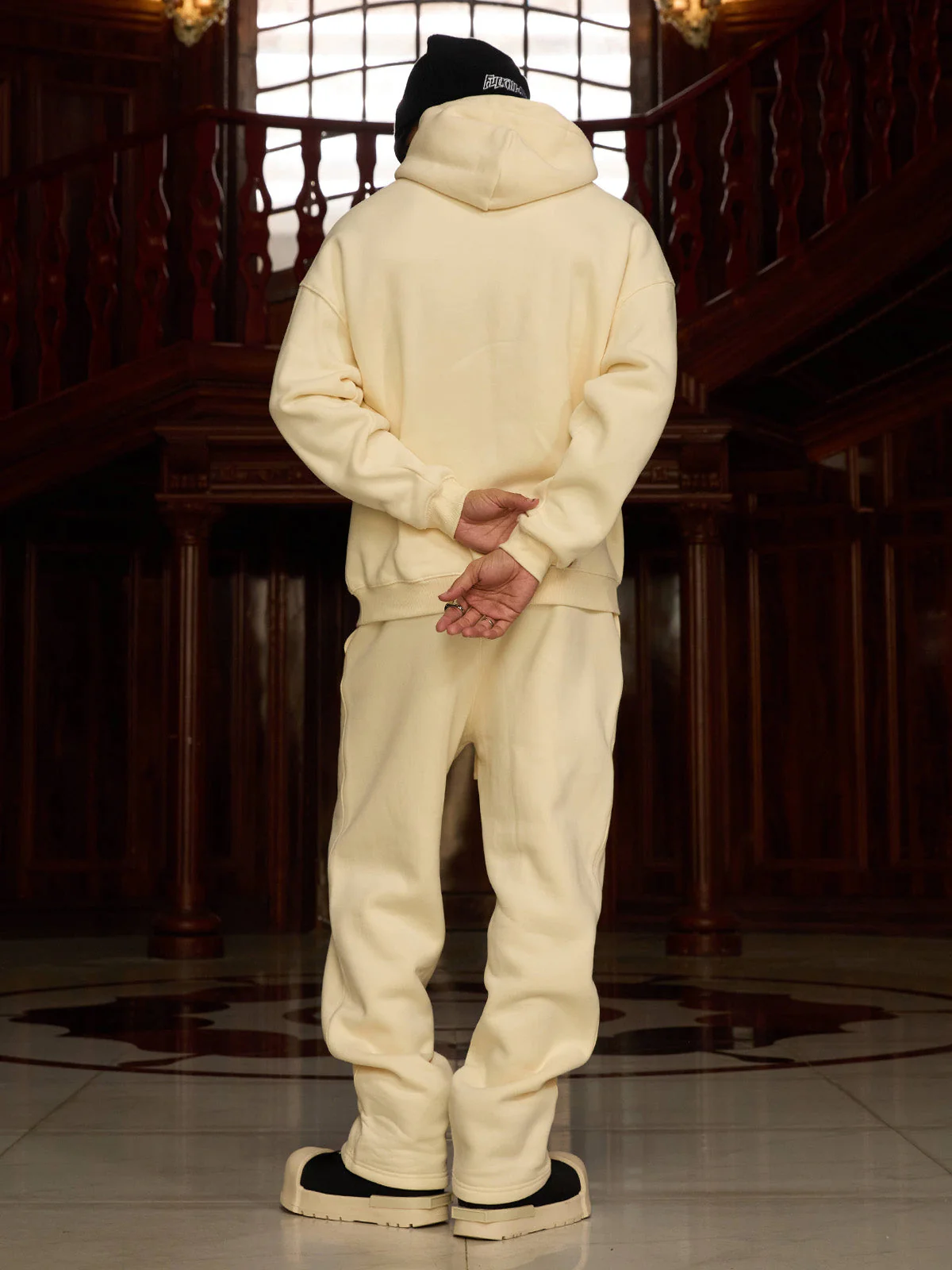 Thesupermade Street Hip-Hop Letters Fleece Tracksuit - 2230 - Image 6