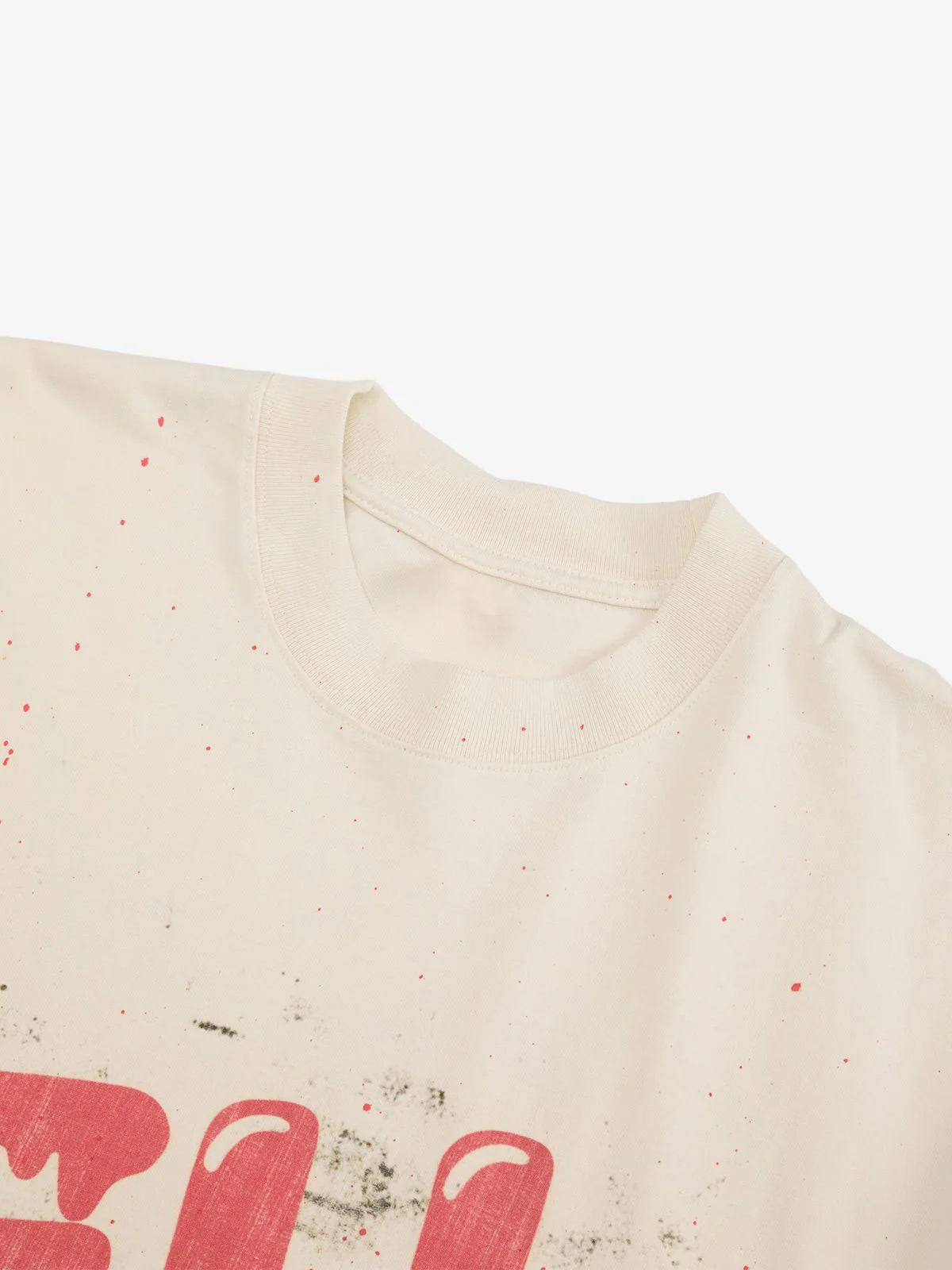 Retro Washed Dissolved Heart T-shirt - Image 2