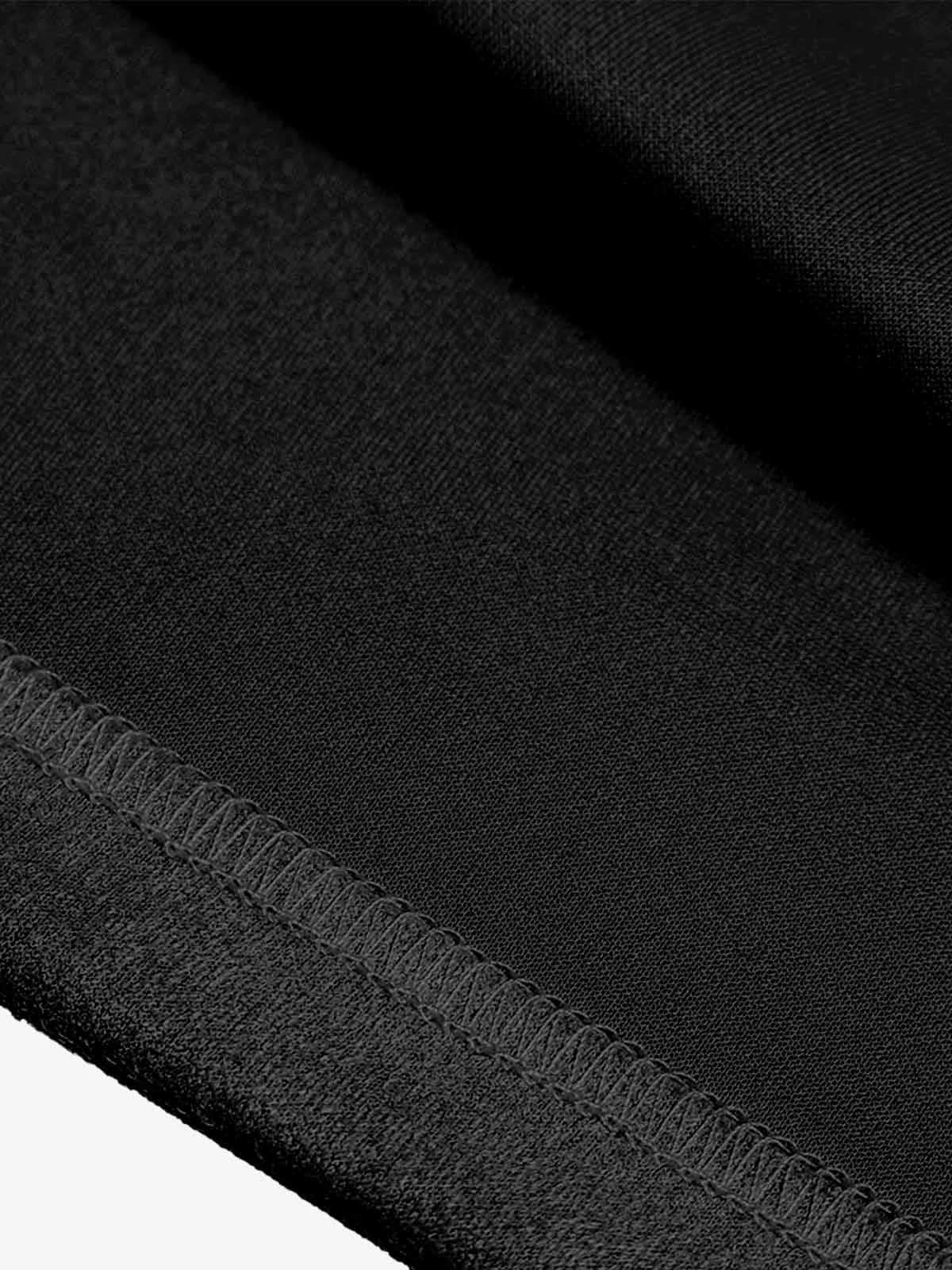 Metallic Print Suede Crew Neck T-Shirt - Image 6