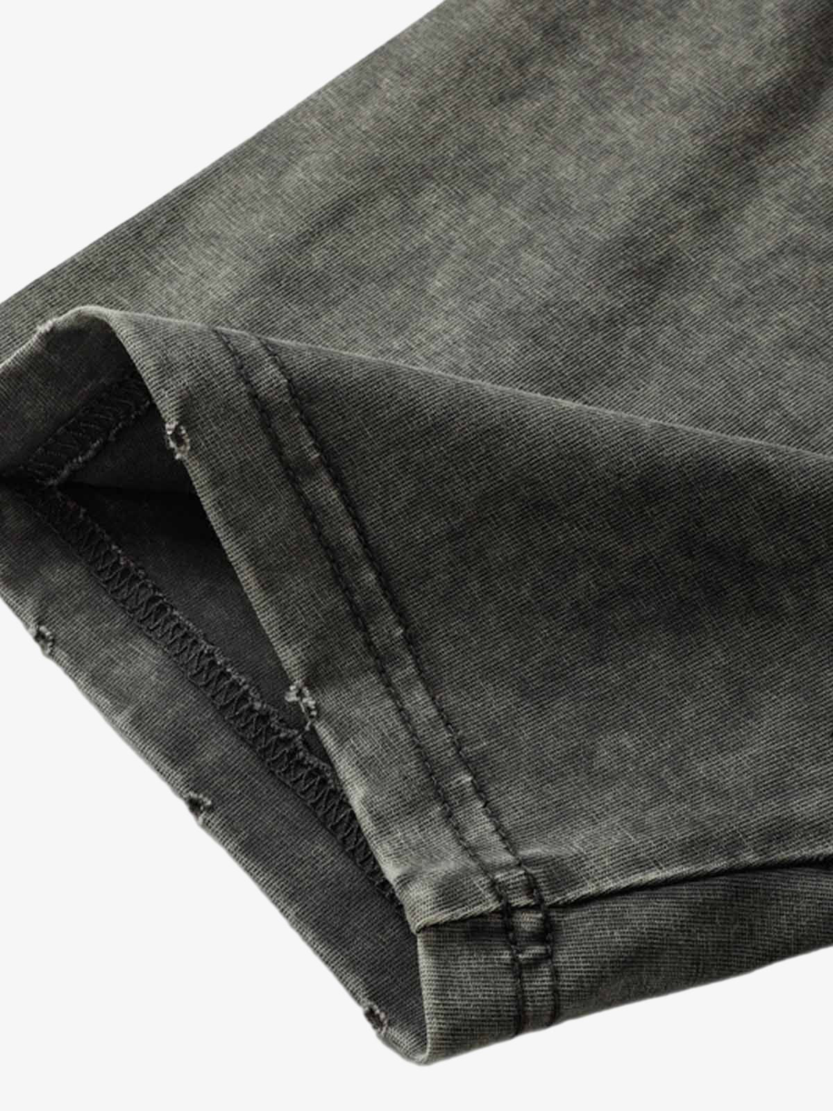 Vintage Washed Multi-Pocket T-Shirt - Image 7