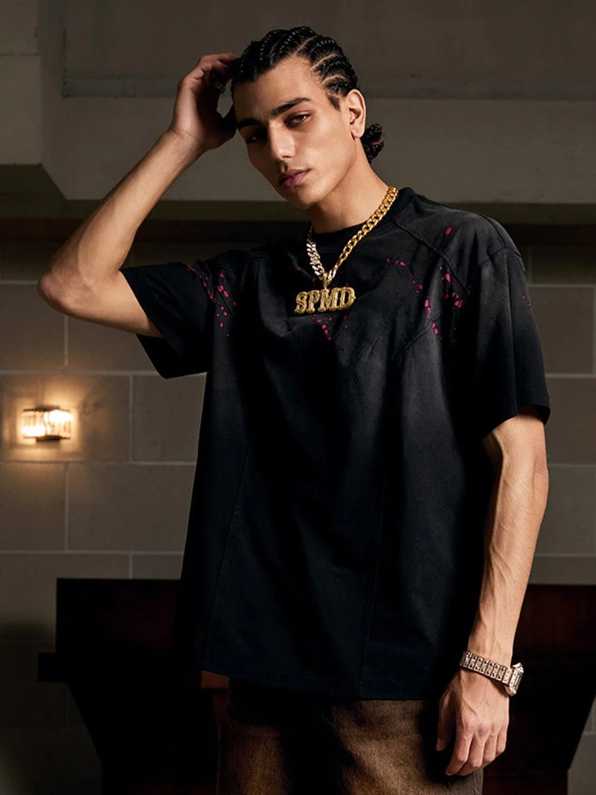 Vintage Washed Dot Spray T-Shirt - Image 14