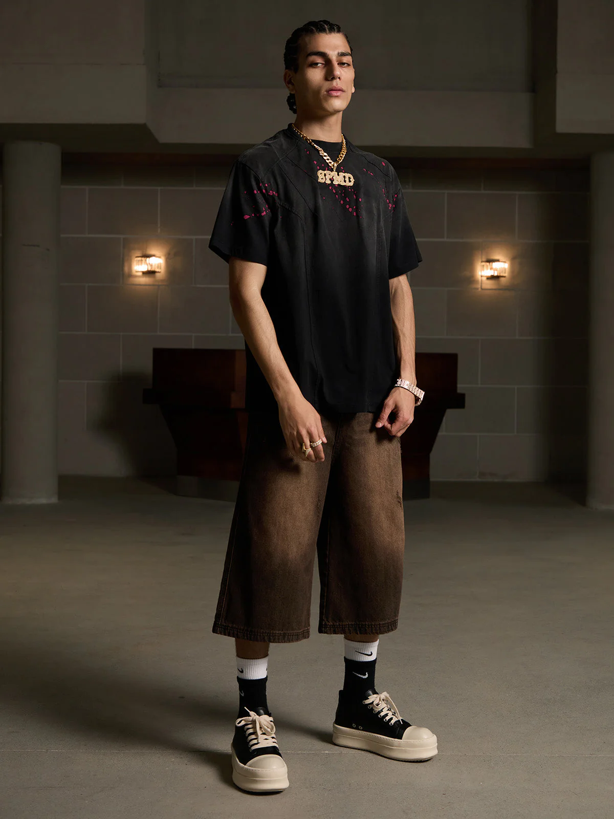 Vintage Washed Dot Spray T-Shirt - Image 5