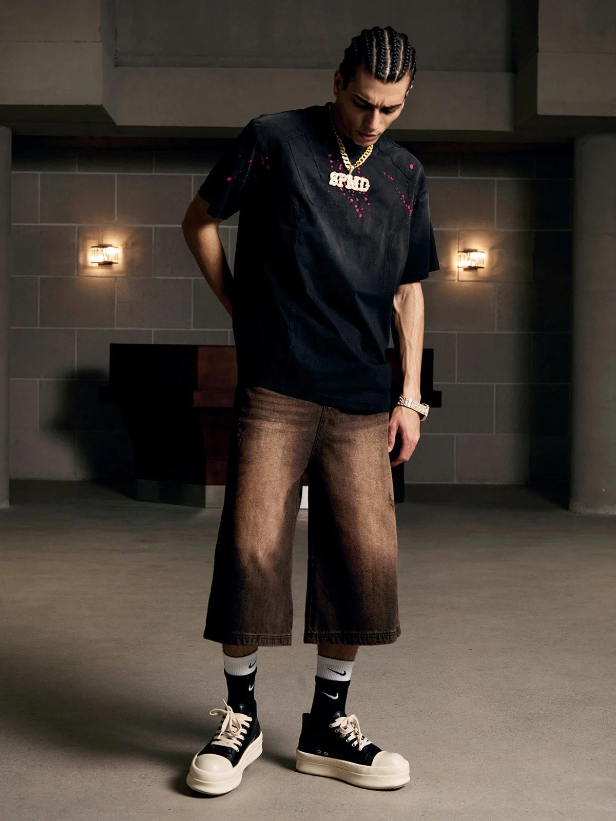 Vintage Washed Dot Spray T-Shirt - Image 6