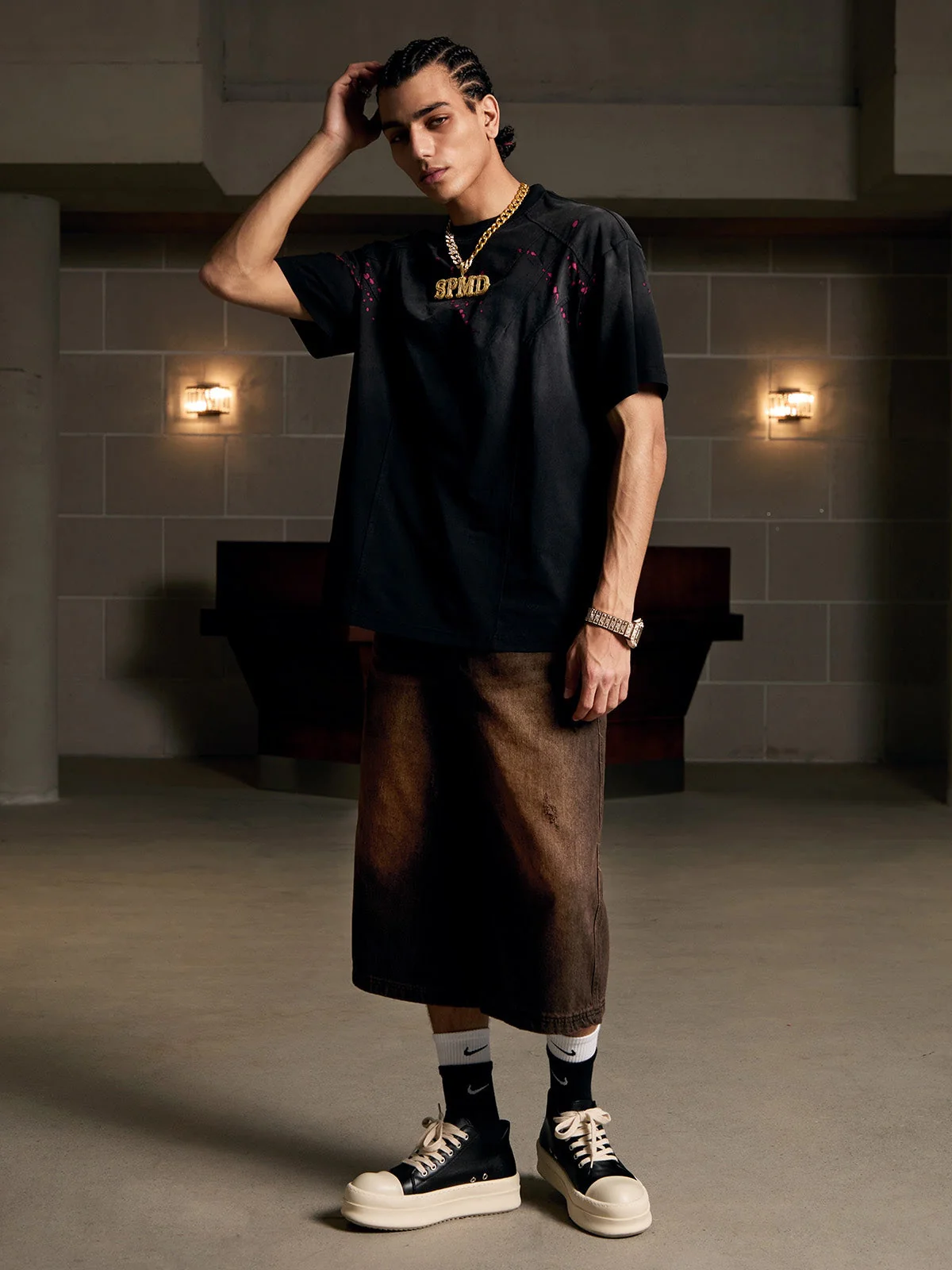 Vintage Washed Dot Spray T-Shirt - Image 7