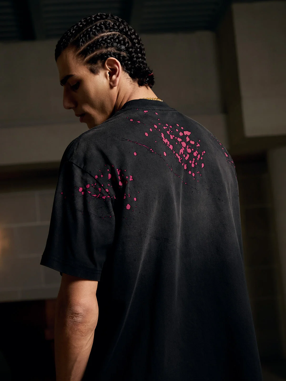 Vintage Washed Dot Spray T-Shirt - Image 8