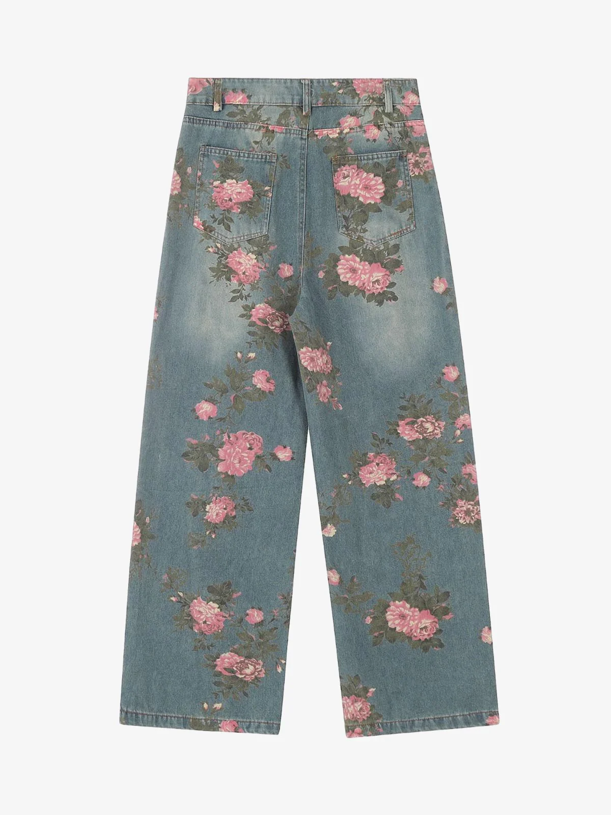 Thesupermade Floral Print Straight Jeans - 2409 - Image 2