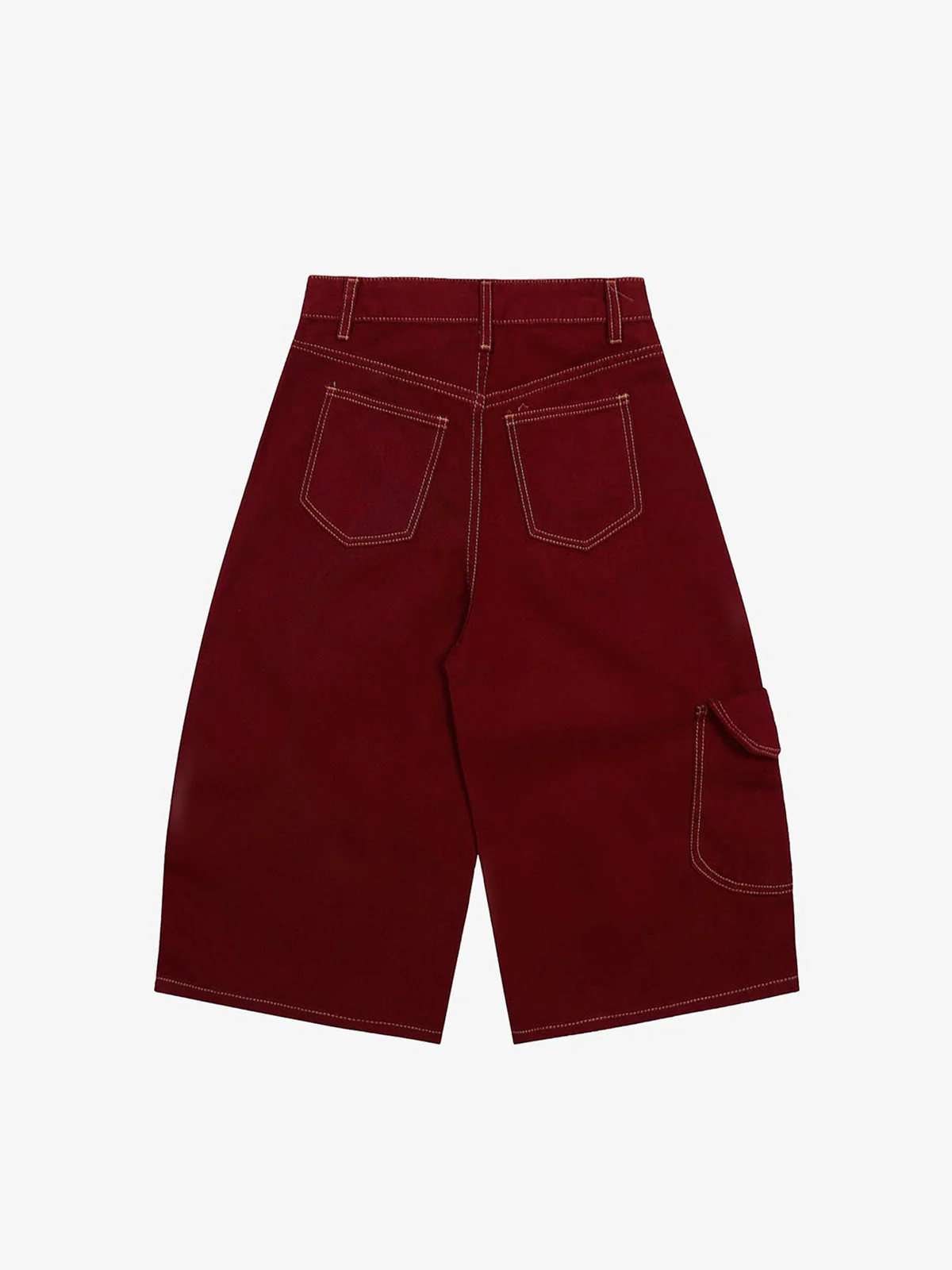 Denim Welt-Embellished Cargo Jorts - 2408 - Image 9